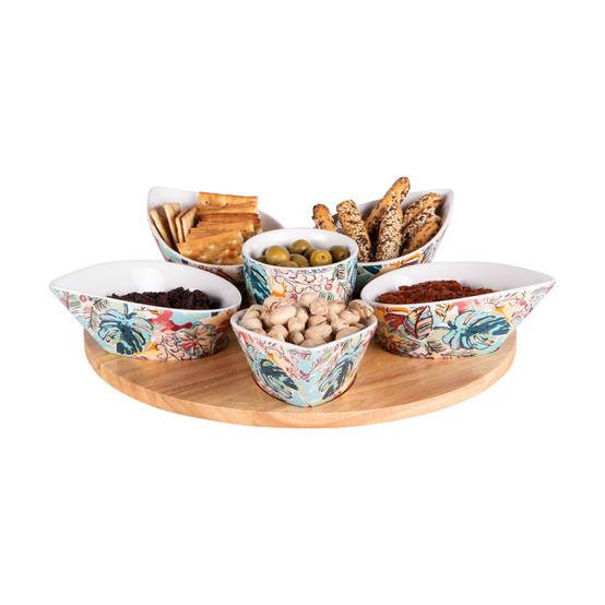 Set de 3 assiettes à apéritif en céramique 18 cm Set de 3 assiettes à apéritif en céramique 18 cm