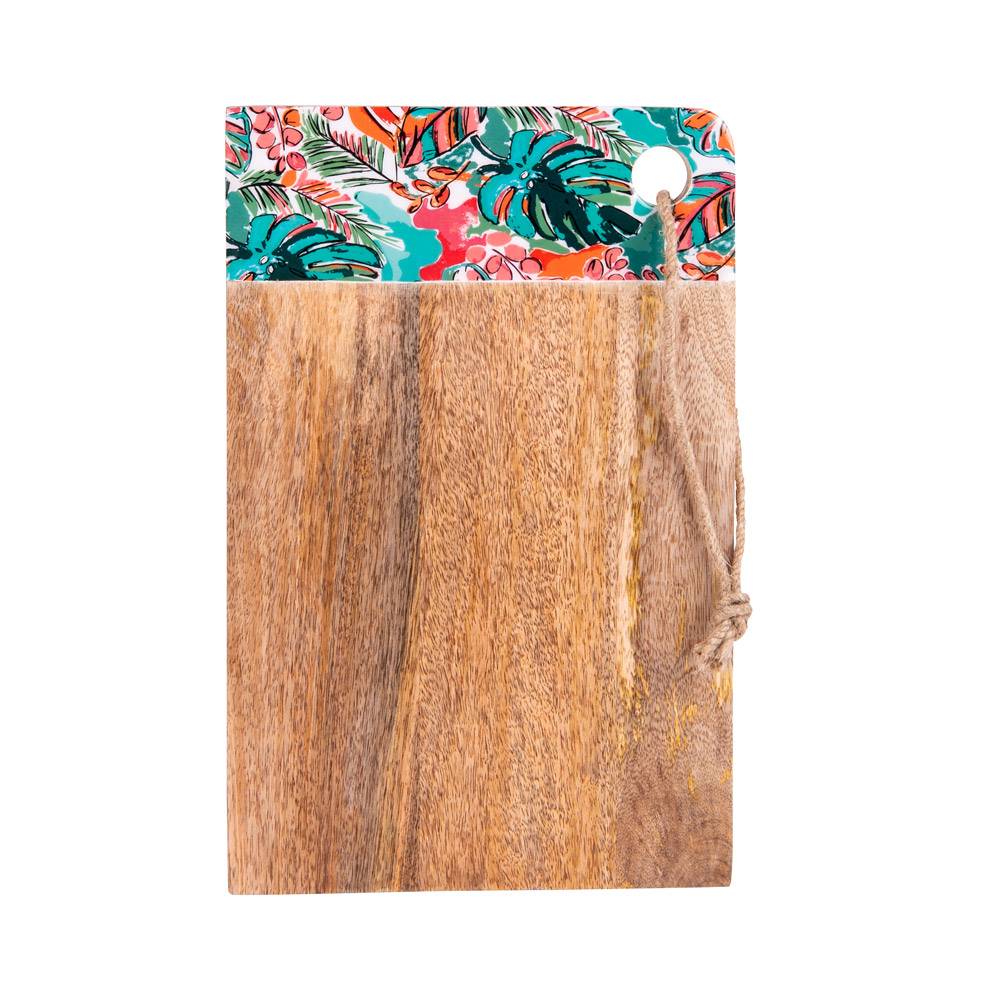 Planche à découper en bois décoré L.35.2 cm l.22.8 cm H.2 cm Florida - Imagen 2