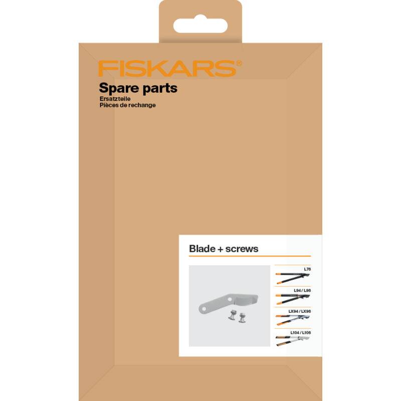 Kit de cuchilla y tornillos para cortarramas acero negro L104-L108-LX94-LX98-L78-L94-L98 - Fiskars france - Imagen 1