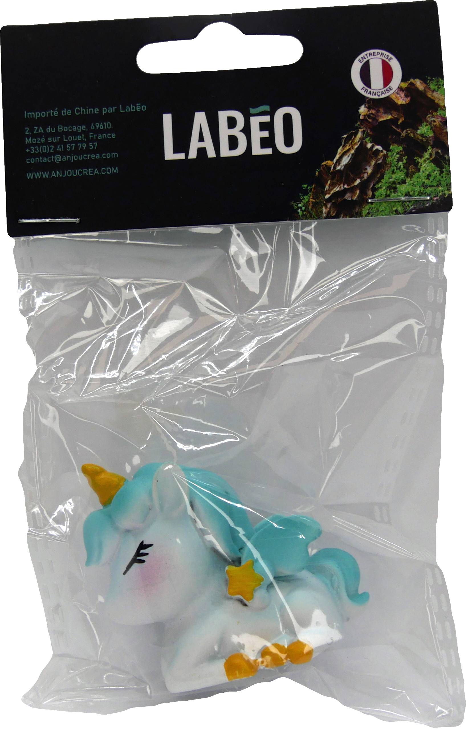 Labéo - Décor pour aquarium Licorne bleue - H.4 cm - Labéo - Image 2