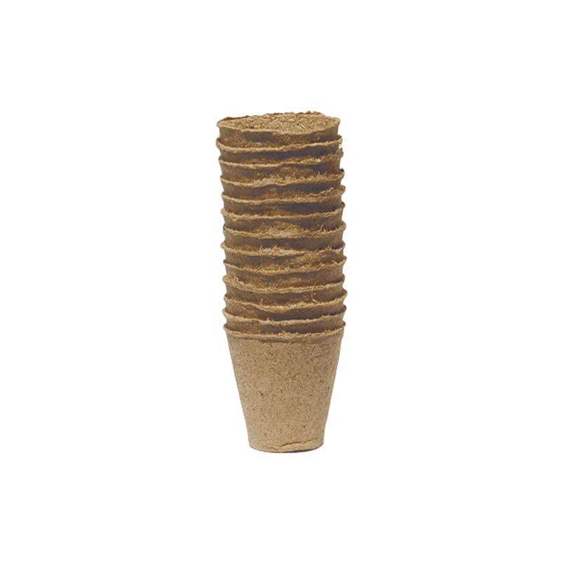 Godets de culture fibres de bois naturel Ø8 cm lot de 12 - Nortene