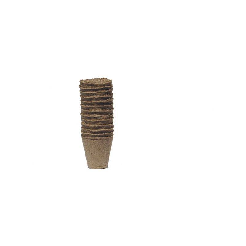 Pot biodégradable en fibres de bois Ø6 cm L.6.0 cm l.1.0 cm H.6.0 cm - Nortene - Imagen 2