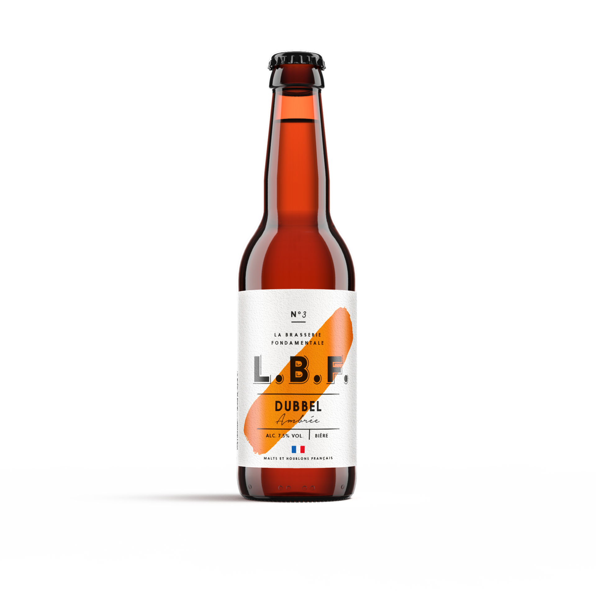 L.B.F. - Bière Dubbel (Ambrée) 7,5° 33 cl - L.B.F.