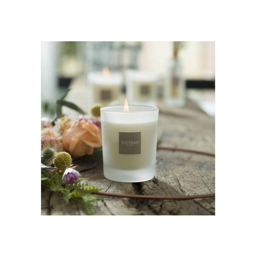 Bougie parfumée cire blanc 180 g - Esteban - Image 1
