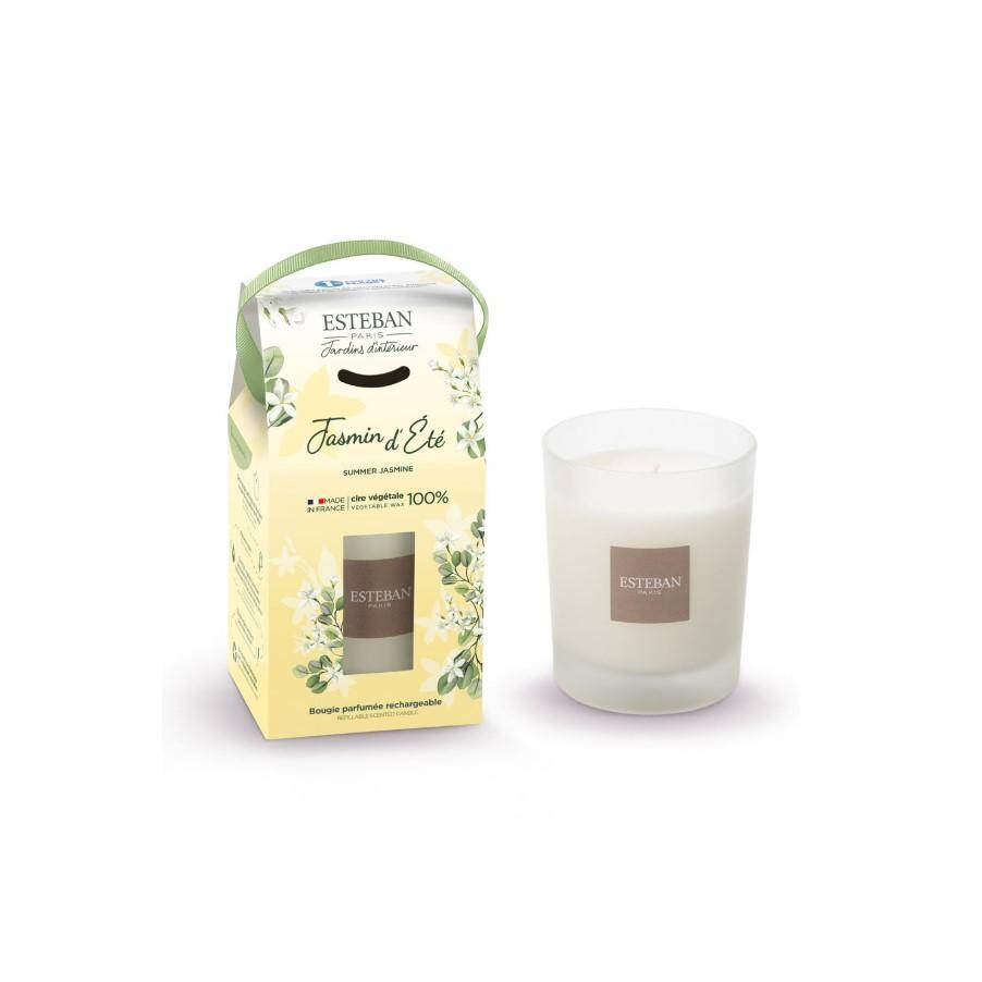 Bougie parfumée cire blanc 180 g - Esteban - Image 2