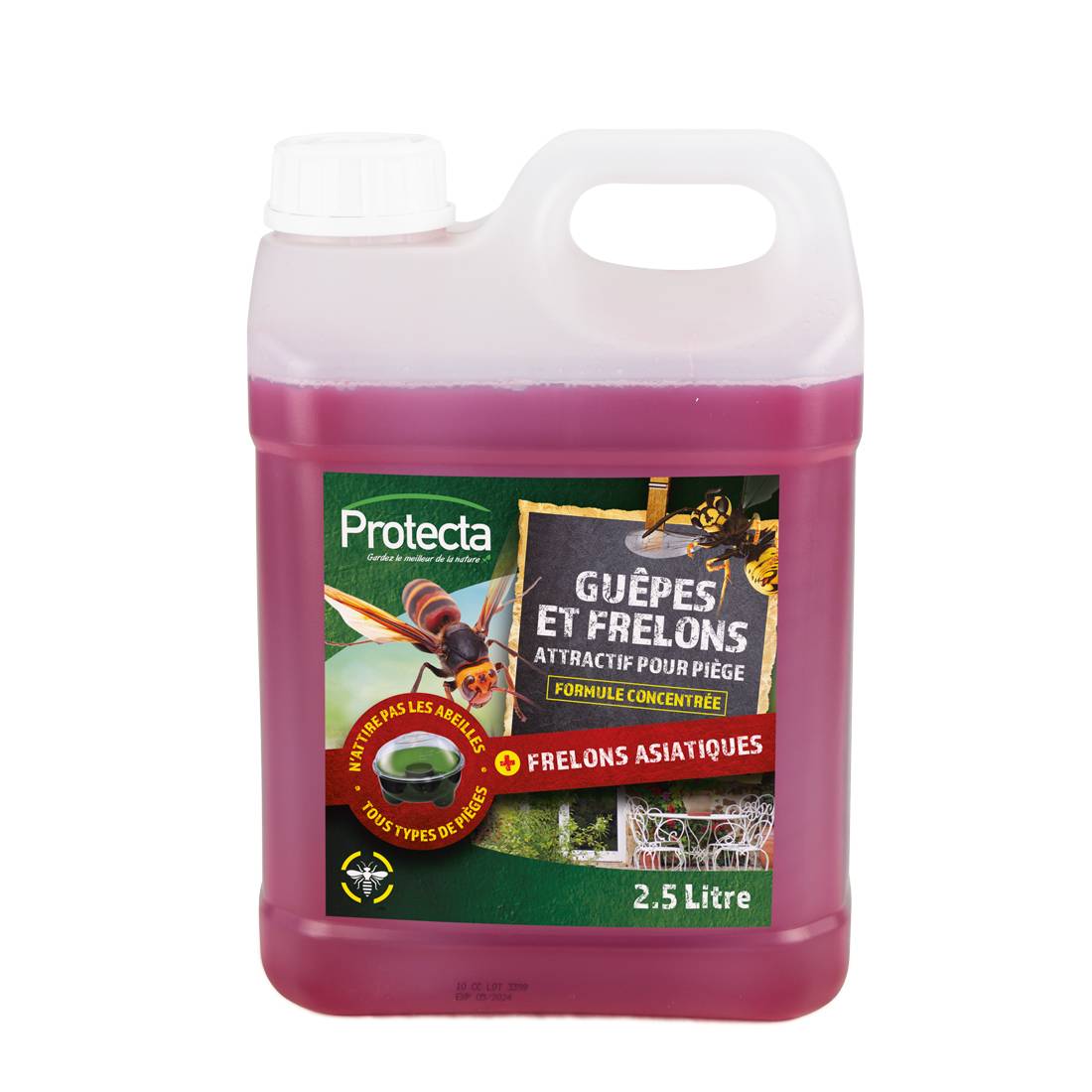 Protecta - Atractivo para trampa avispas y avispones 2,5L - Protecta