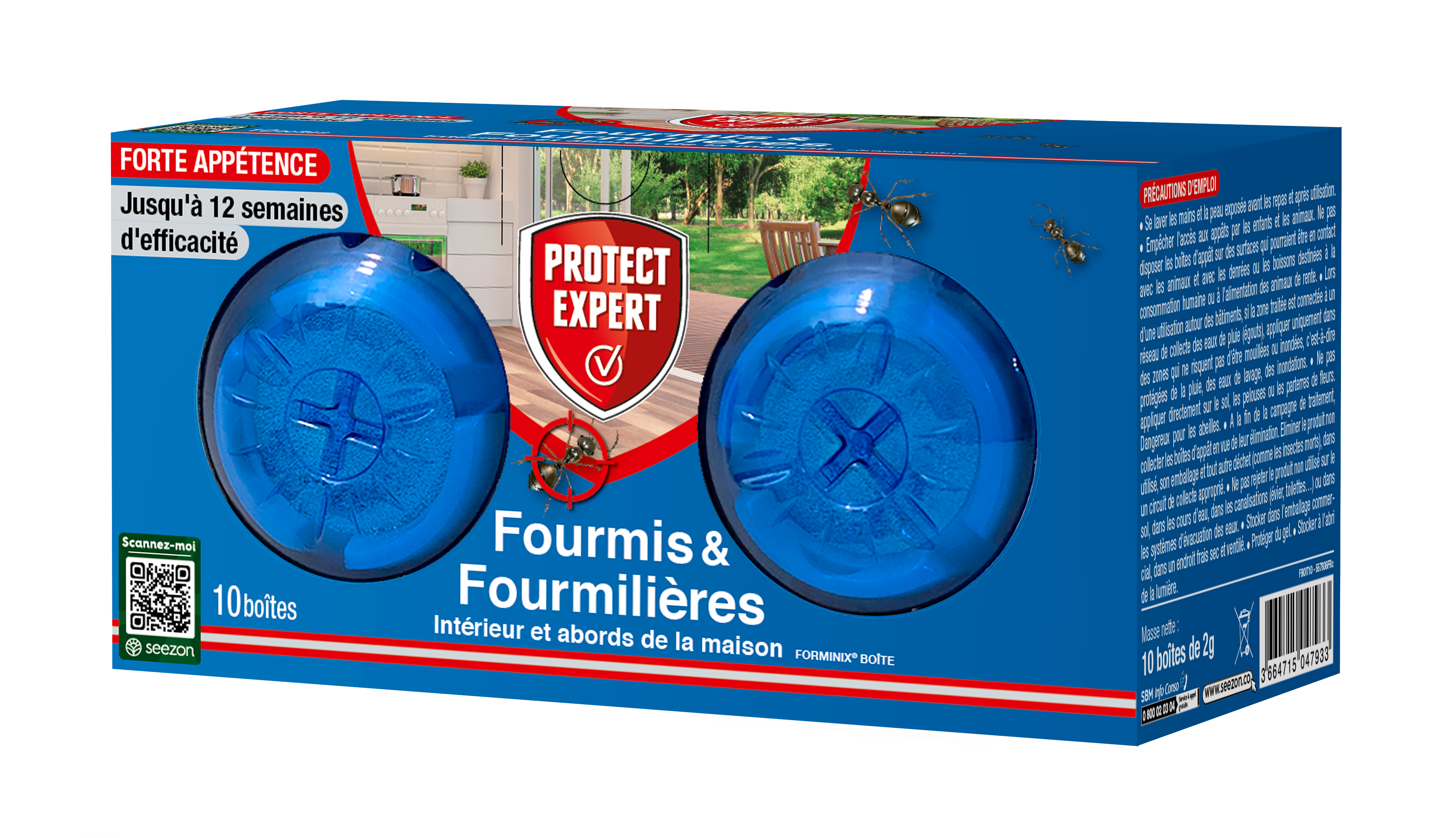 Protect Expert - Fourmis - boiîtes appât 10 x 2g pex