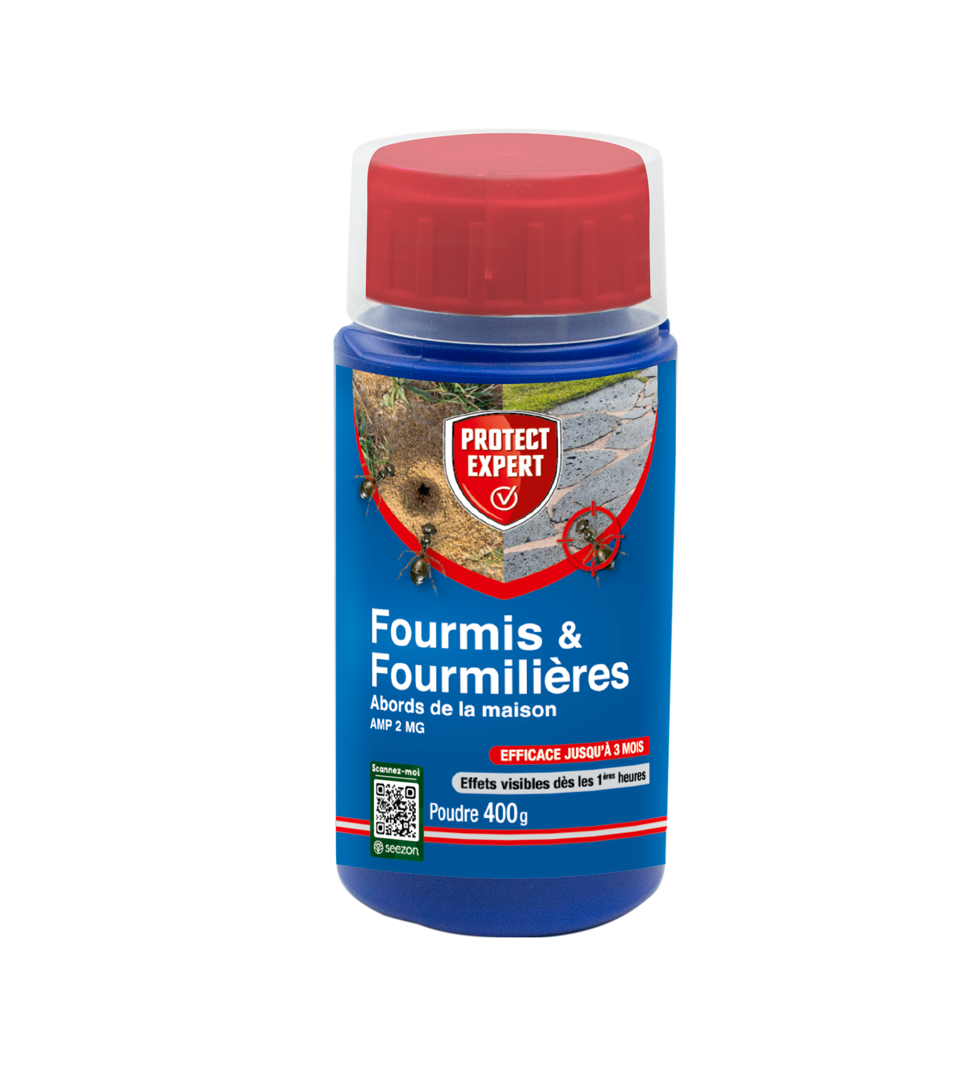 Protect Expert - Fourmis & fourmilières - abords de la maison - poudre - 400g