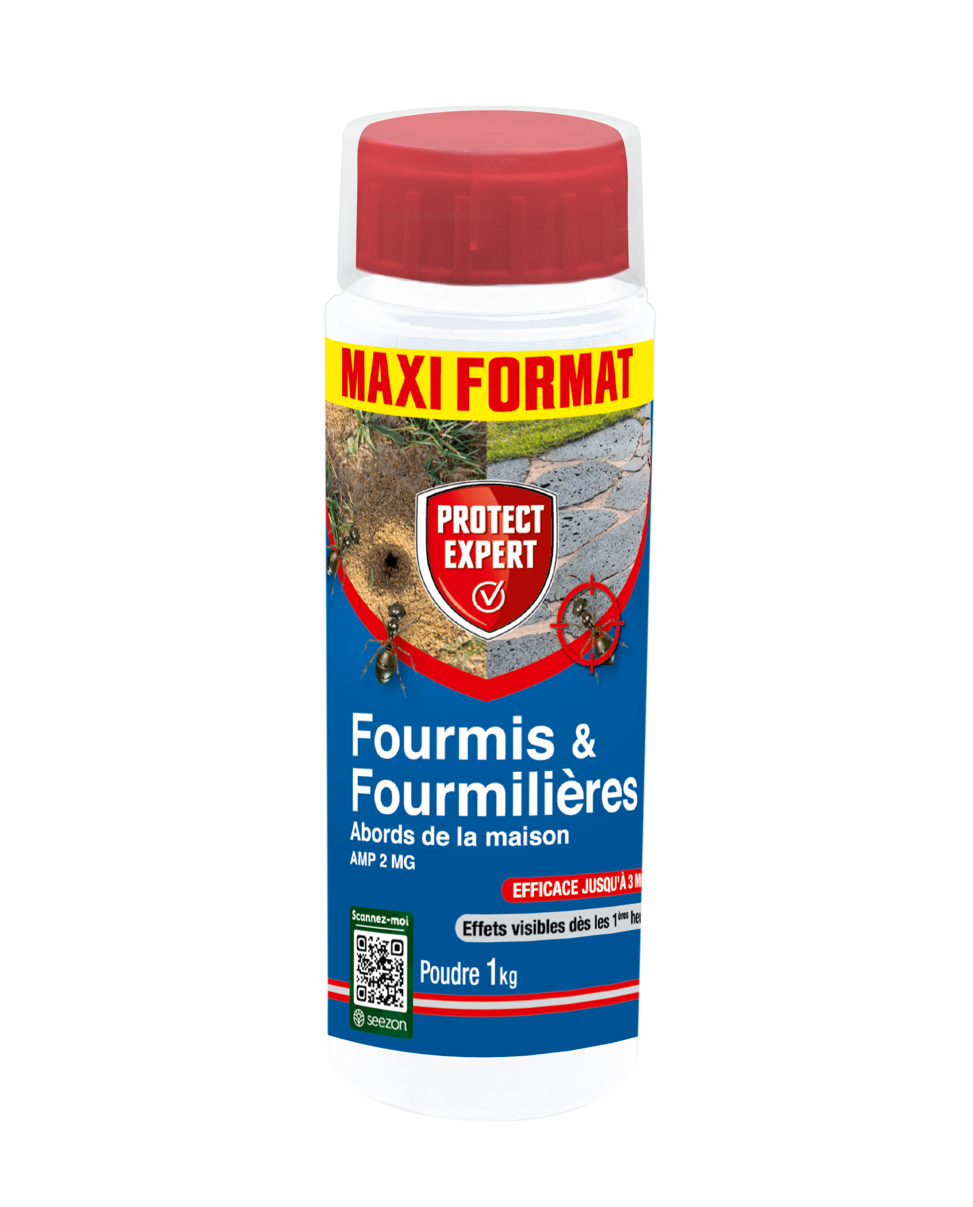 Protect Expert - Fourmis & fourmilières - abords de la maison - poudre - 1kg