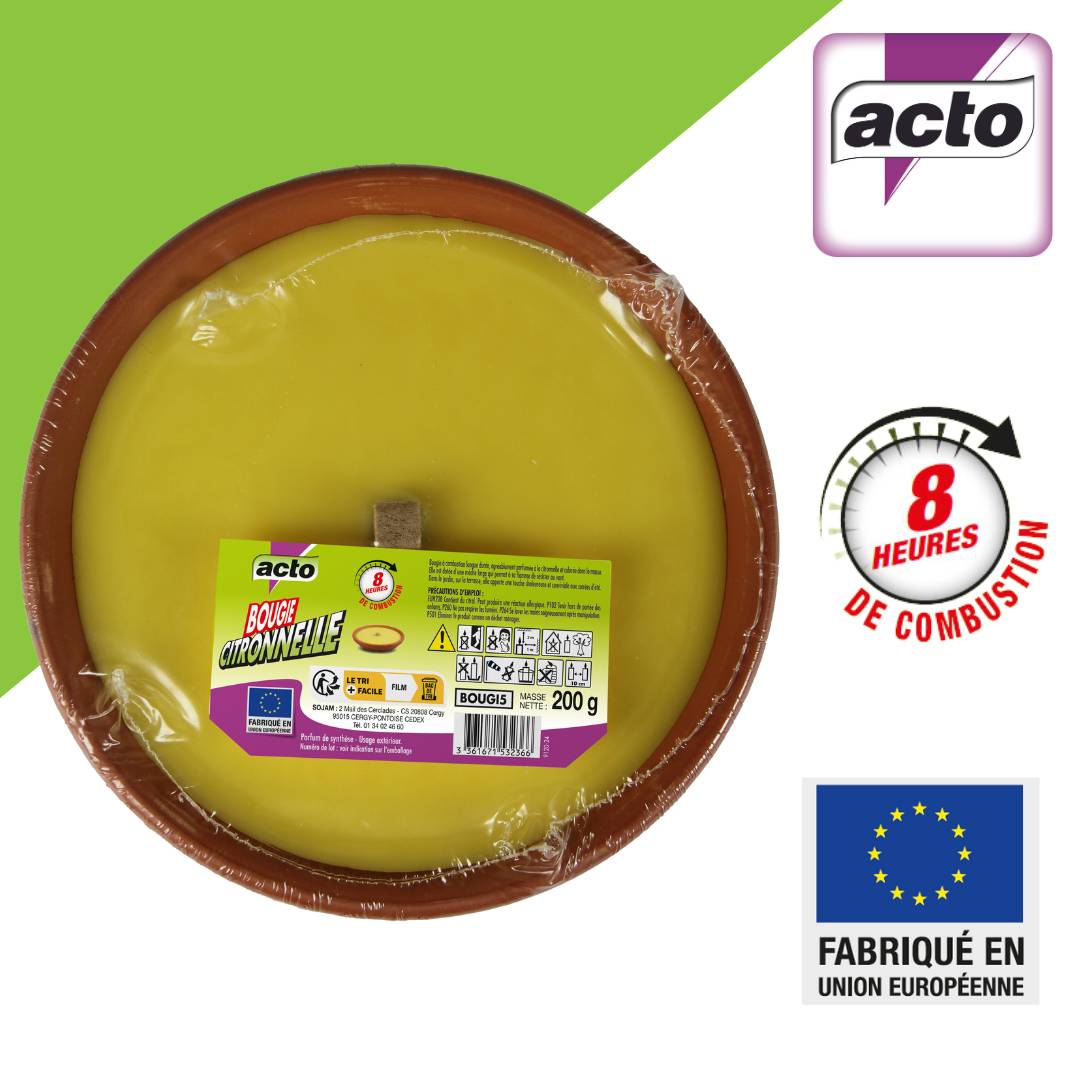 Acto - BOUGIE CITRONNELLE GRAND FORMAT - Image 1