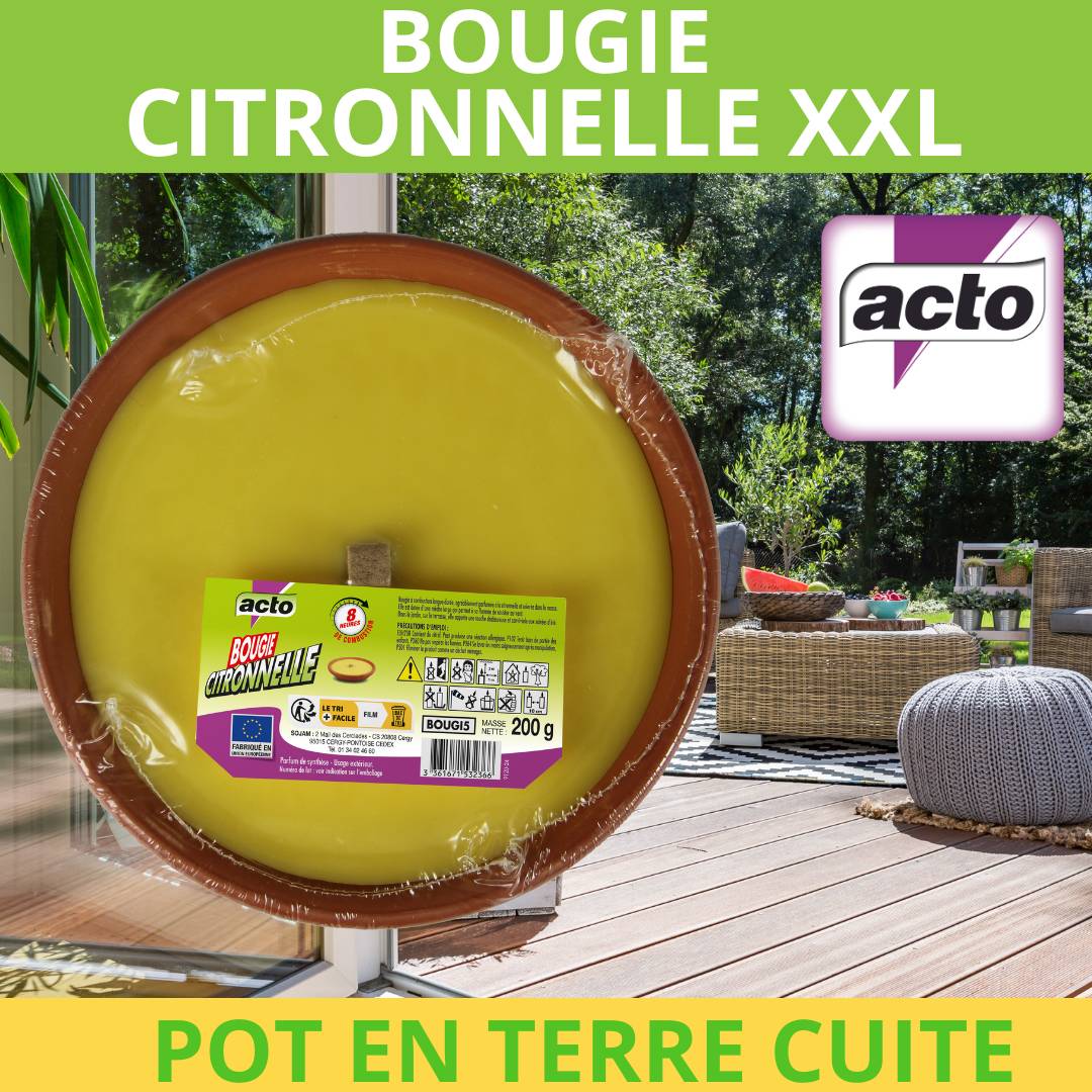 Acto - BOUGIE CITRONNELLE GRAND FORMAT - Image 3