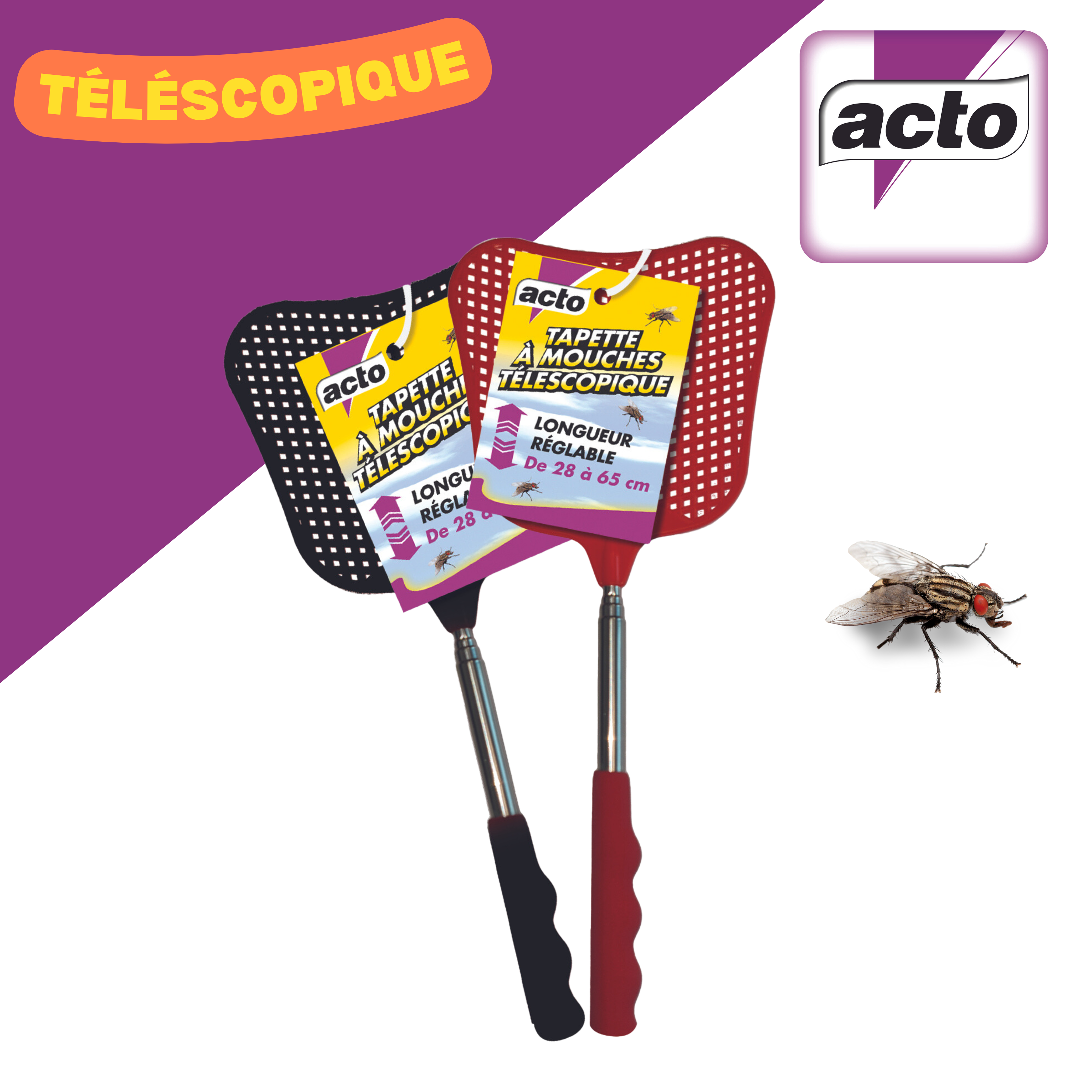 Acto - ACTO tapette à mouches est efficace contre les mouches et toutes sortes d’insectes.