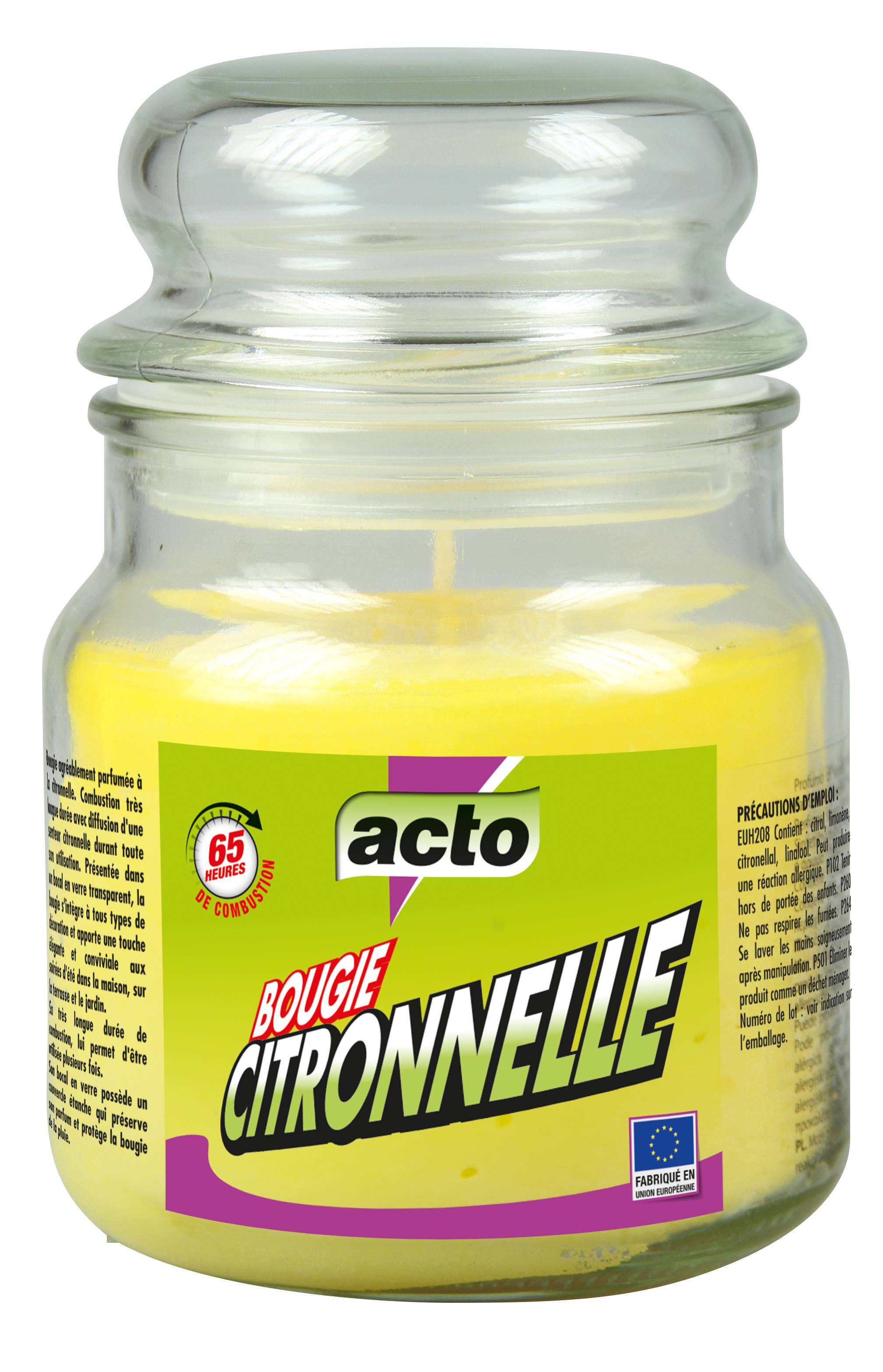 Acto - Bougie en pot en verre - 65h - Image 3
