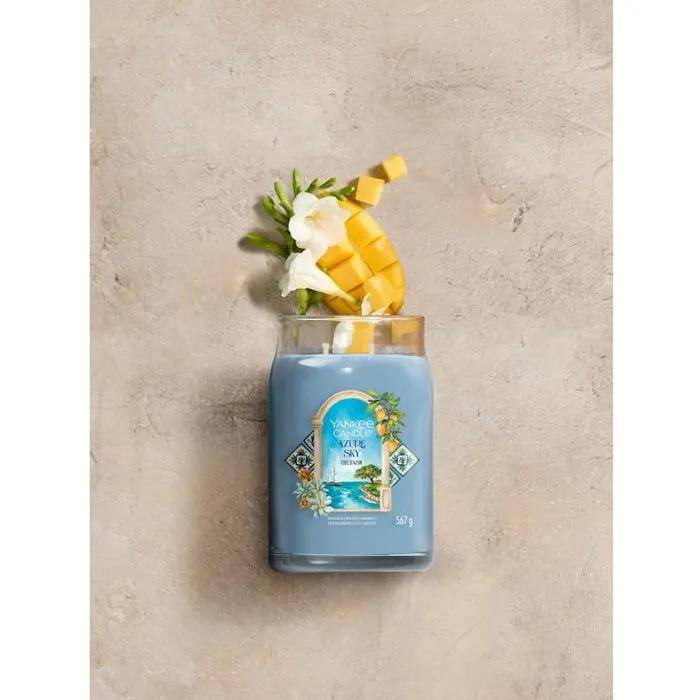 Vela decorativa perfumada en cera azul Ø60 mm Azure Sky - Yankee candle