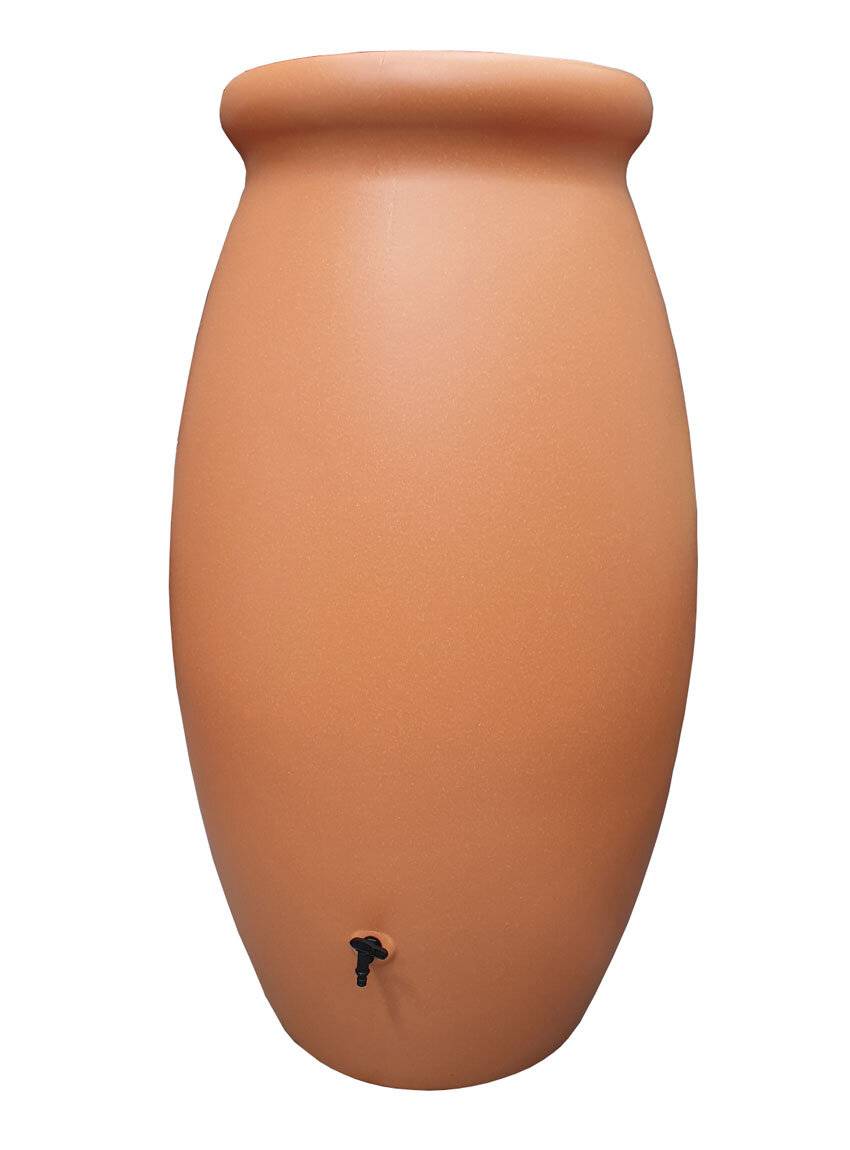 Belli - Recuperador de agua de lluvia 1000L jarra PE color terracota - BELLI - Imagen 1
