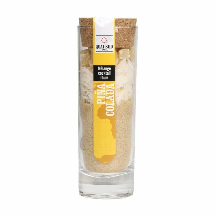 Mélange pour piña colada en verre transparent - Quai sud