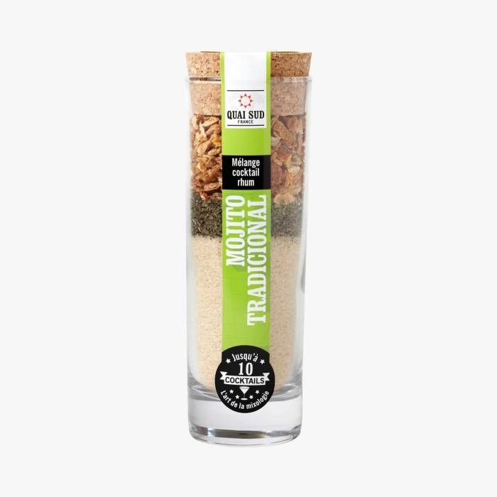 Mélange pour mojito traditionnel verre transparent