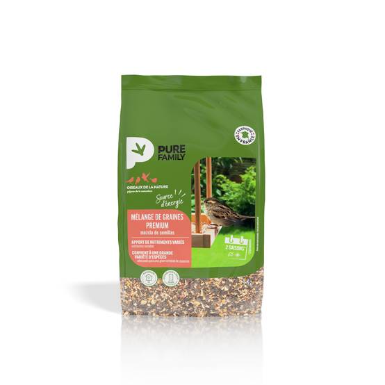 Pure Family - Mélange de graines Premium 1 Kg - PURE FAMILY - Image 1