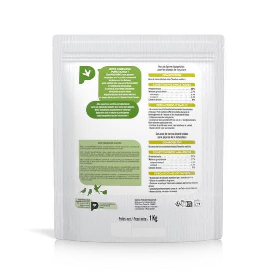 Pure Family - Vers séchés 1 Kg - PURE FAMILY - Image 2