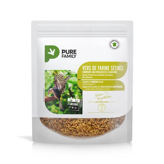 Pure Family - Vers séchés 1 Kg - PURE FAMILY - Image 1