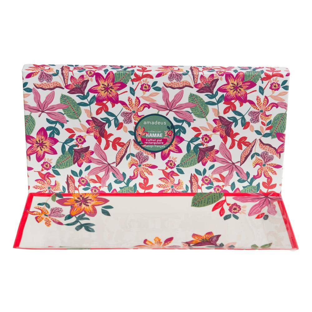 NONAME - Bandeja rectangular Kamae en porcelana multicolor L.15 cm l.30 cm H.2 cm - Amadeus - Imagen 3