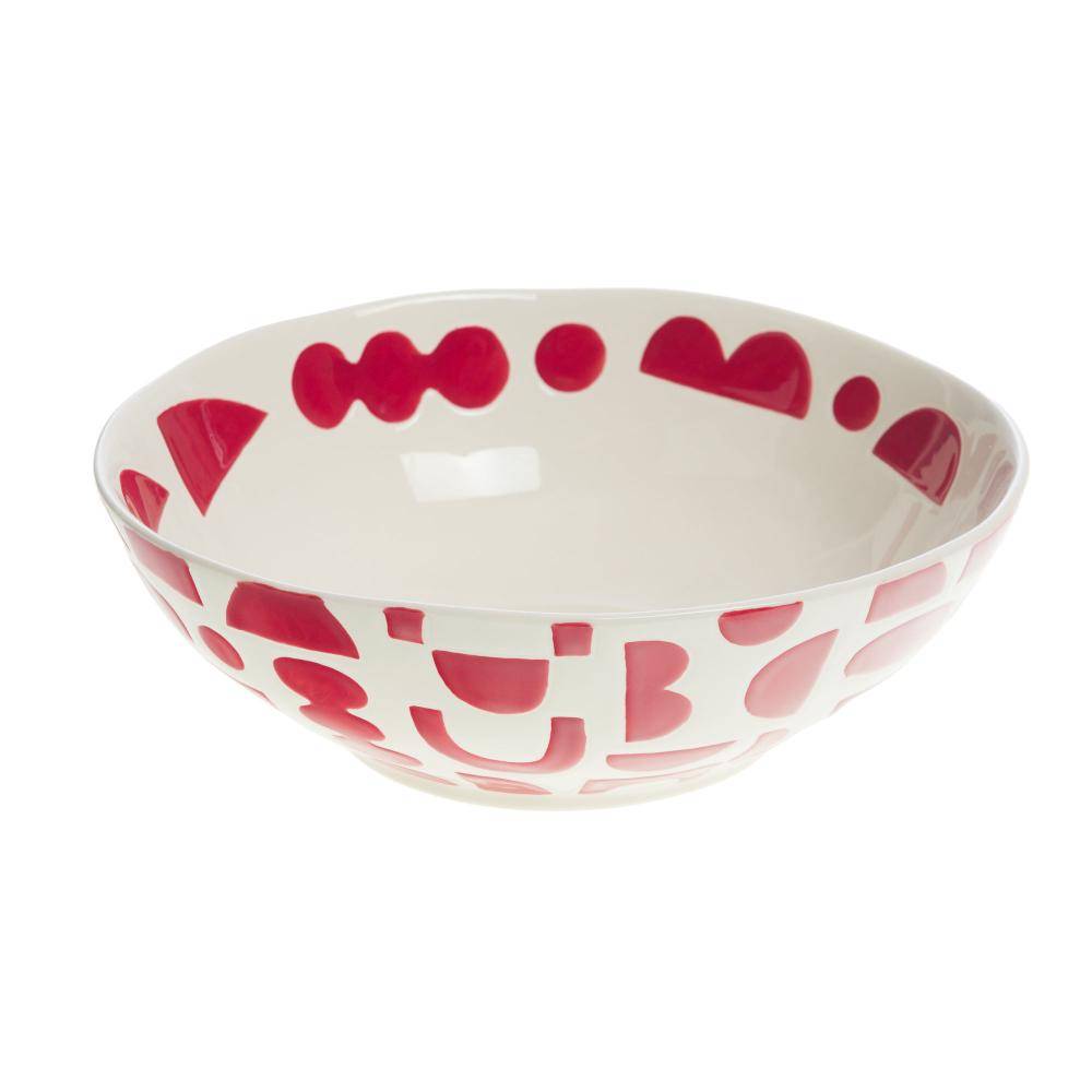 NONAME - Saladier Ohana en grès rouge L.23 cm H.22.8 cm - Amadeus - Imagen 2
