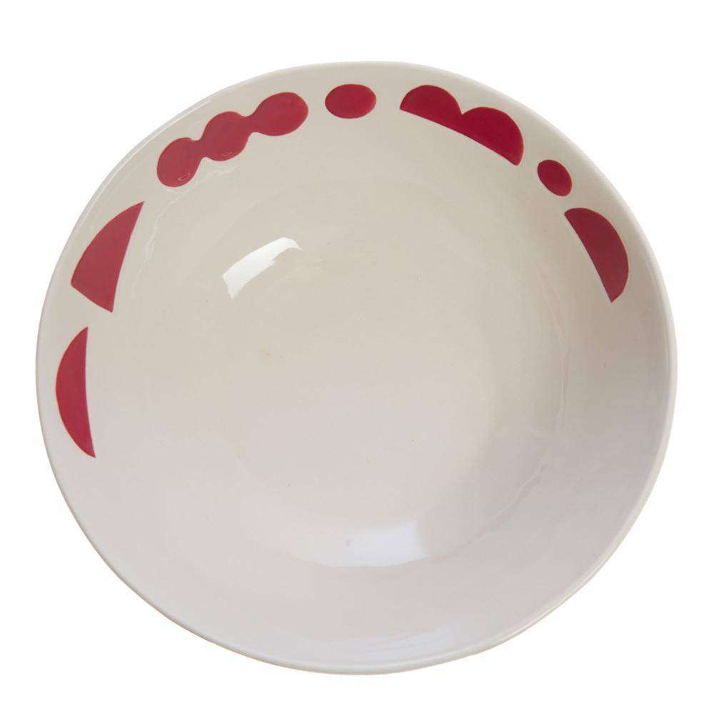 NONAME - Saladier Ohana en grès rouge L.23 cm H.22.8 cm - Amadeus - Imagen 3
