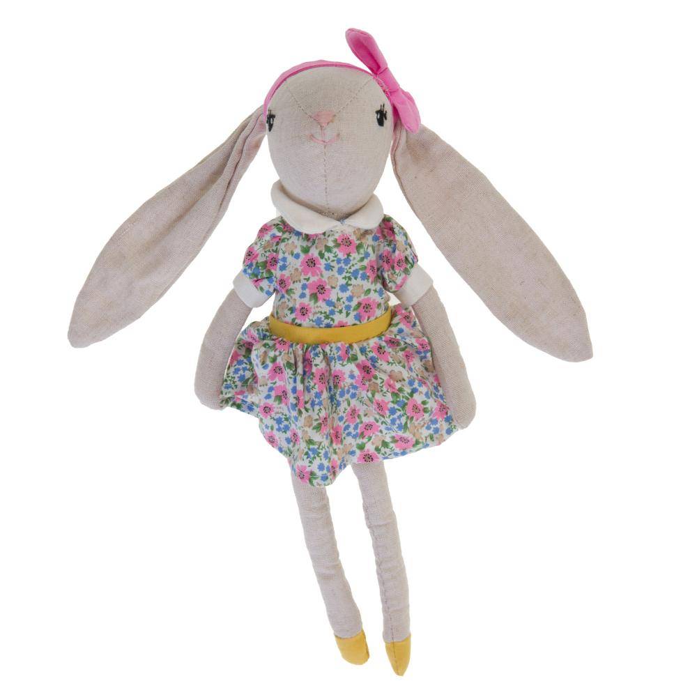 NONAME - Peluche ombeline la lapine polyester multicolore L.33 l.17 H.15 cm - Amadeus les petits - Image 4
