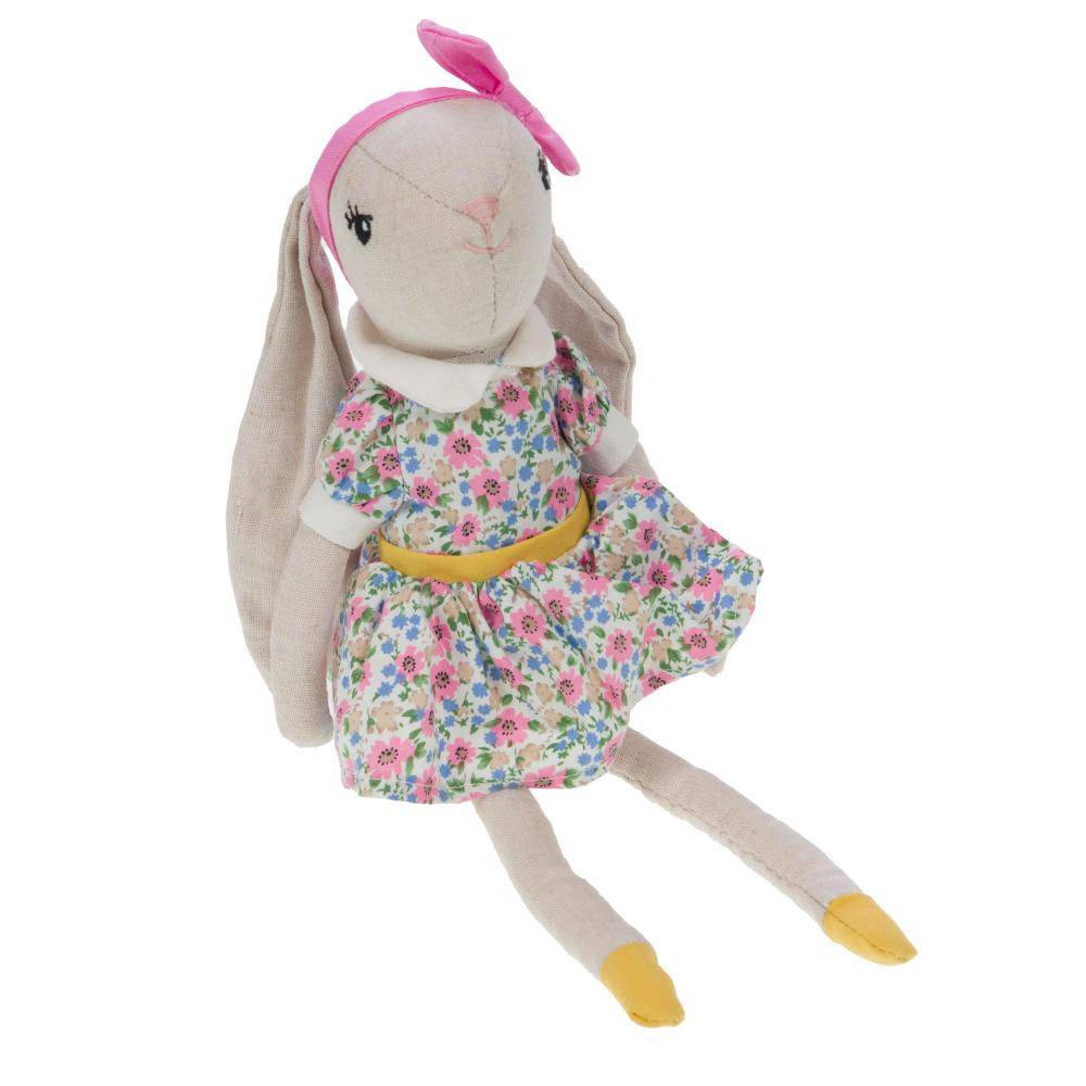 NONAME - Peluche ombeline la lapine polyester multicolore L.33 l.17 H.15 cm - Amadeus les petits