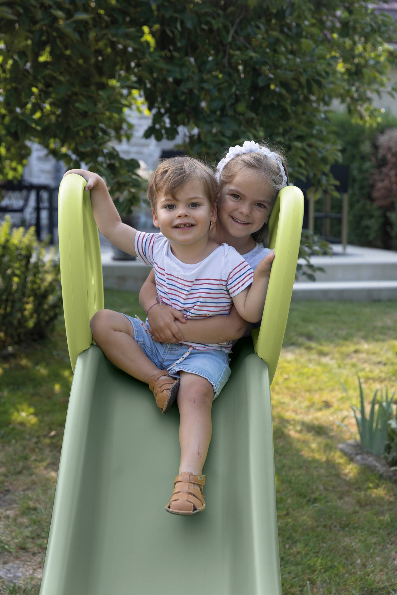 Toboggan Avec échelle Antidérapante Smoby Toboggan KS 310262 - Glisse Fun De 150cm Pour Enfants Dès 2 Ans, Robuste Et Facile à Ranger
