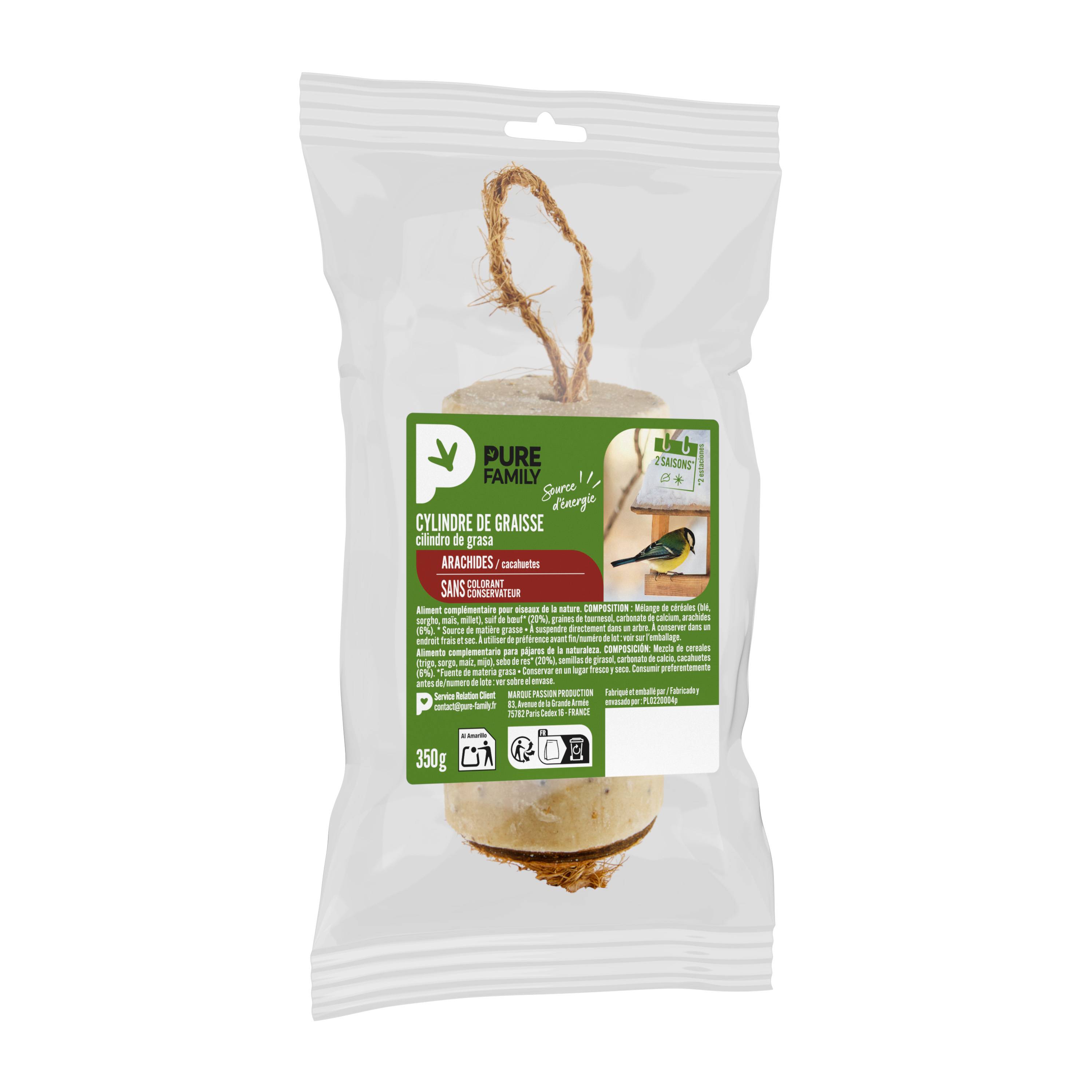 Pure Family - Cilindro de grasa Cacahuetes 350 g - PURE FAMILY - Imagen 3