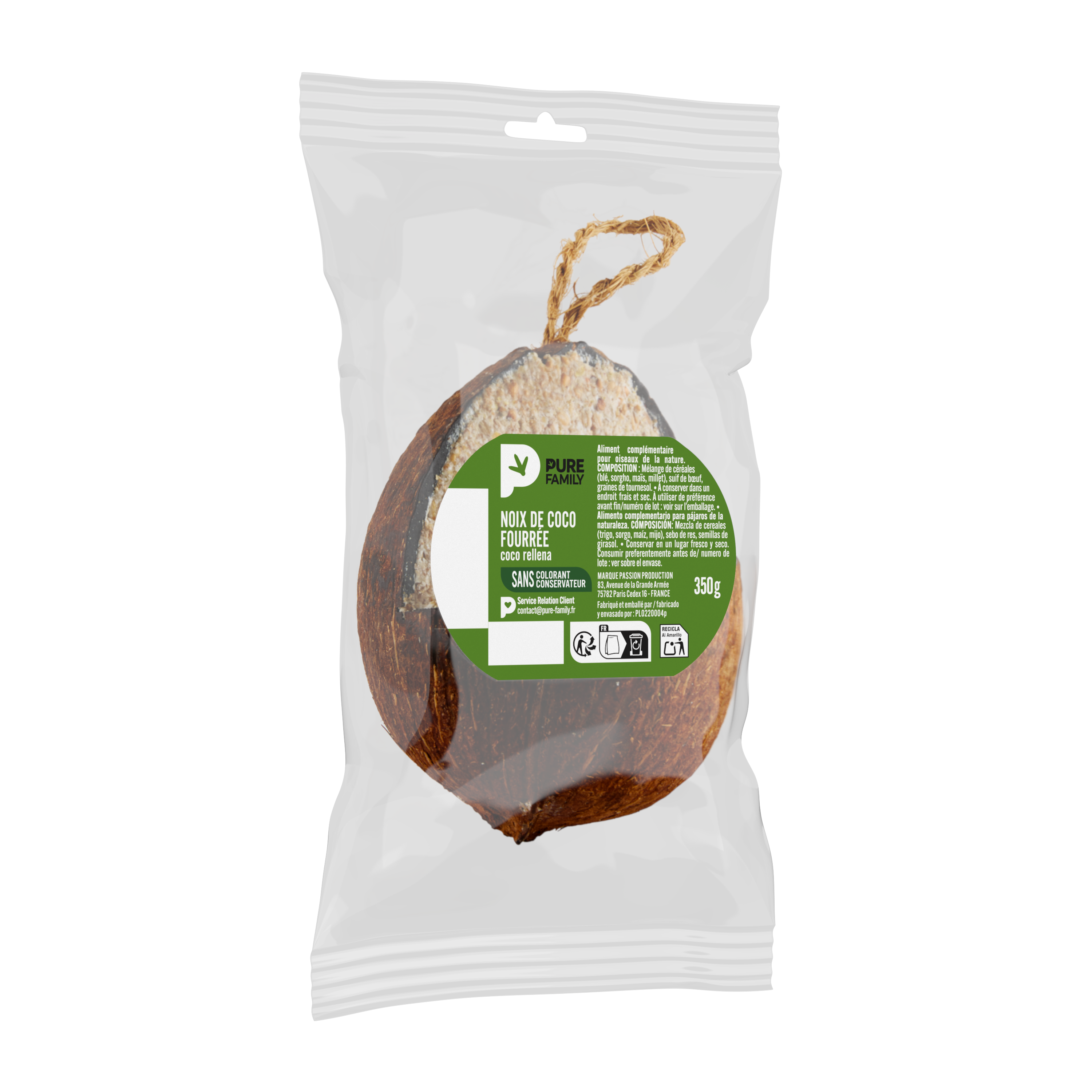 Pure Family - Noix de coco fourrée 350 g - PURE FAMILY - Image 4