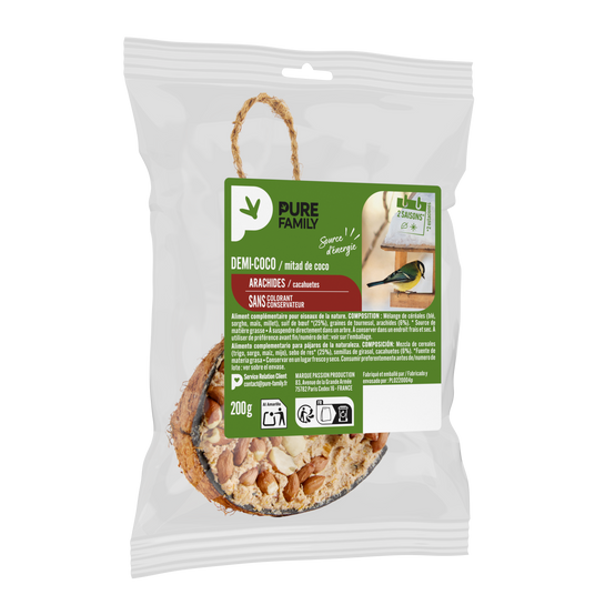 Pure Family - Demi coco Arachide 200 g - PURE FAMILY - Image 2