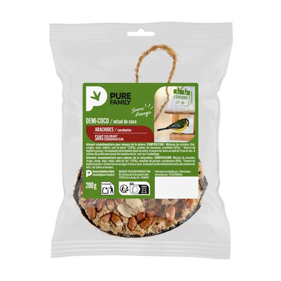 Pure Family - Demi coco Arachide 200 g - PURE FAMILY - Image 5