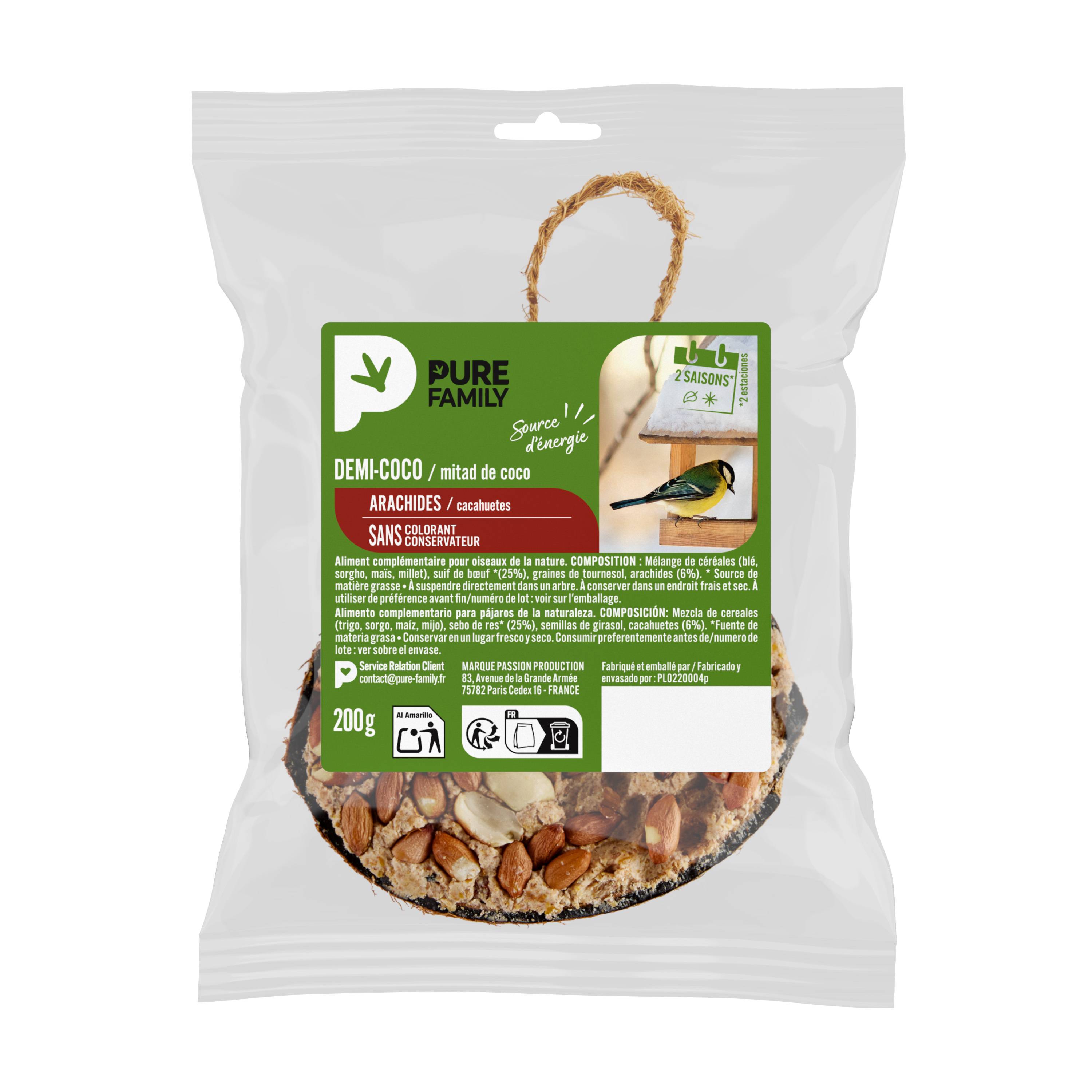 Pure Family - Demi coco Arachide 200 g - PURE FAMILY - Image 5