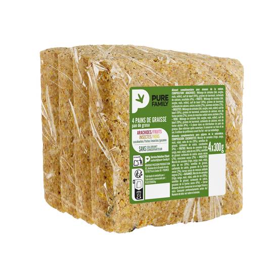 Pure Family - Lot de pain de graisse 300 g x 4 - PURE FAMILY - Image 1
