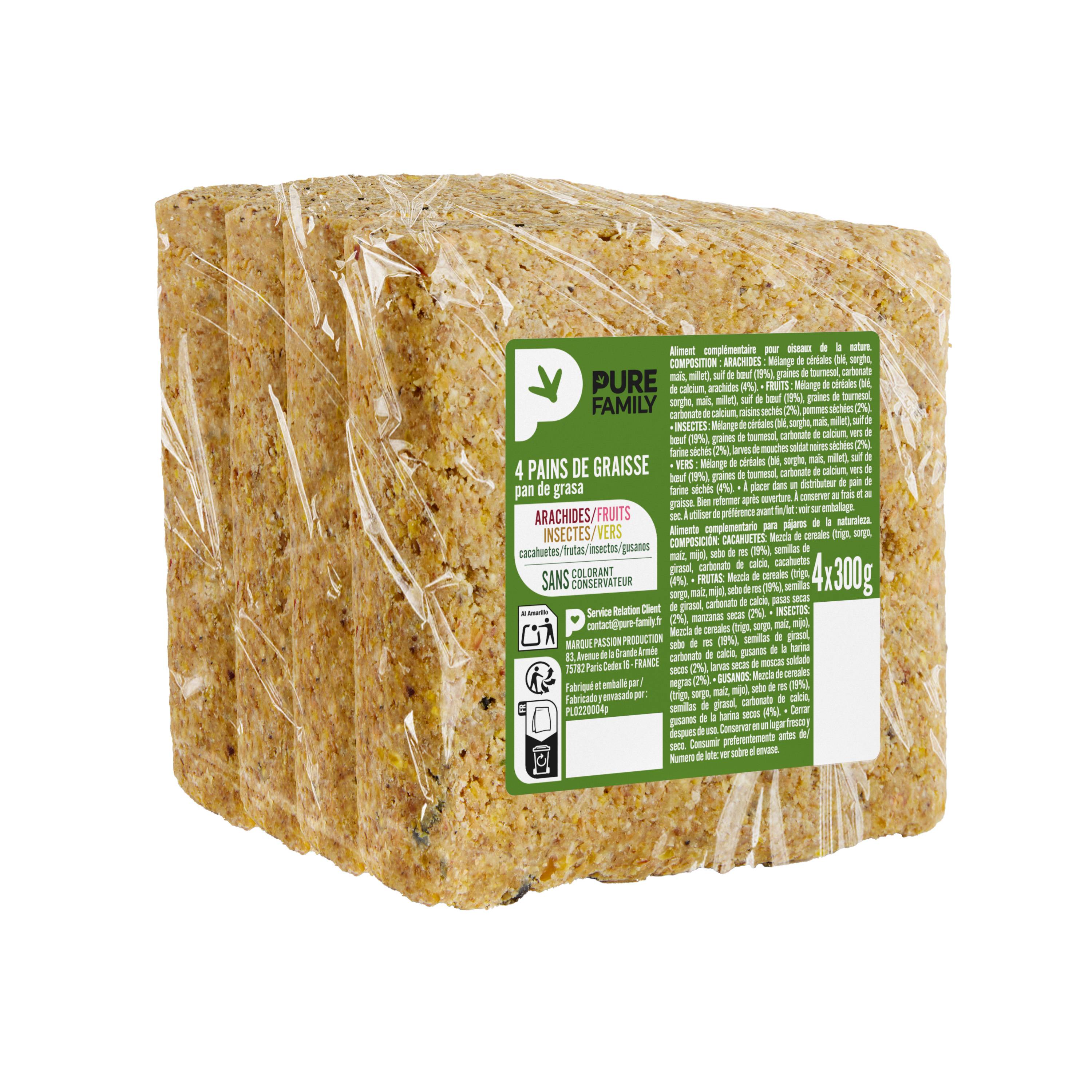 Pure Family - Lot de pain de graisse 300 g x 4 - PURE FAMILY - Image 4