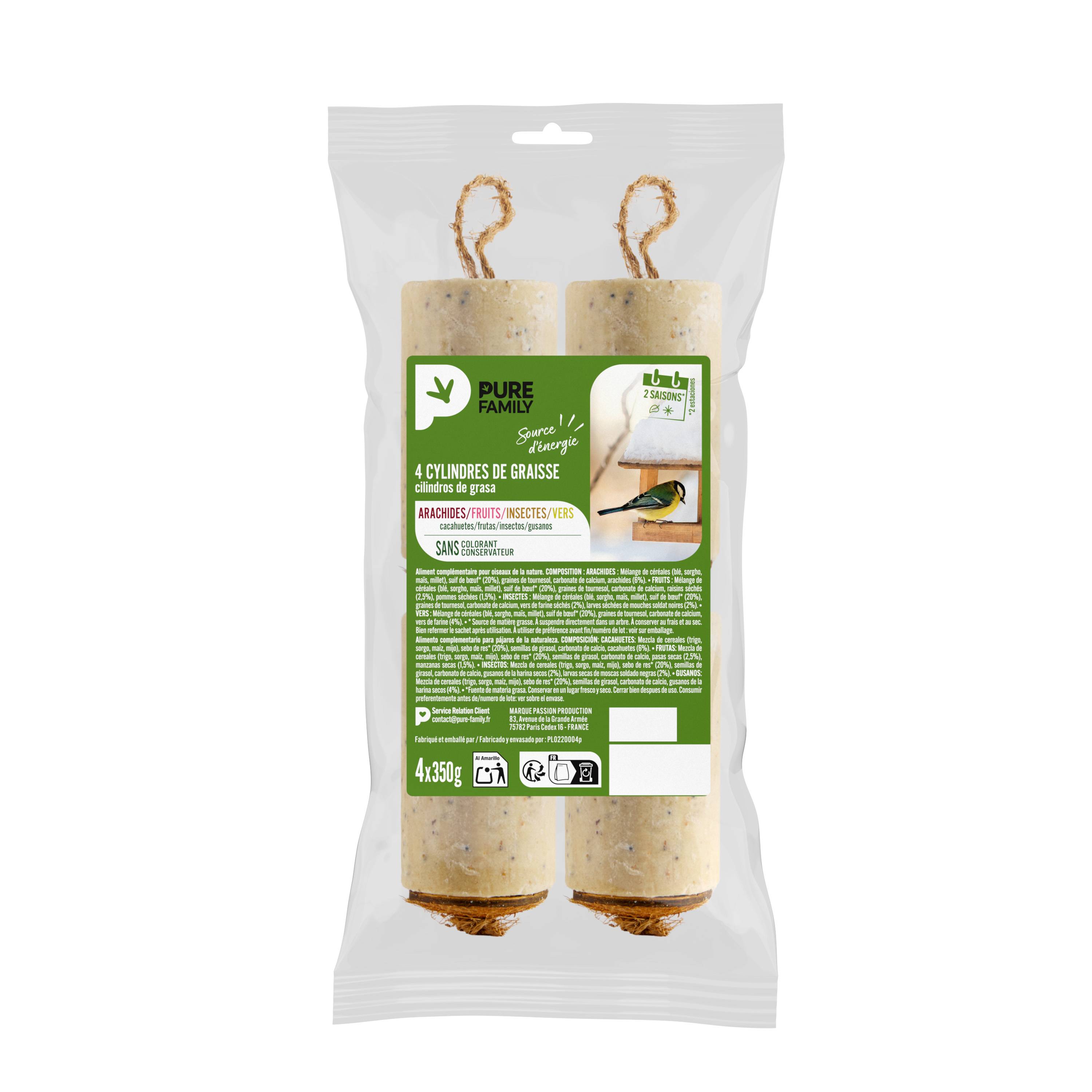 Pure Family - Lot Cylindre de graisse 350 g x 4 - PURE FAMILY - Imagen 3