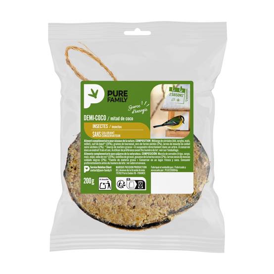 Pure Family - Demi coco Insectes 200 g - PURE FAMILY - Image 5