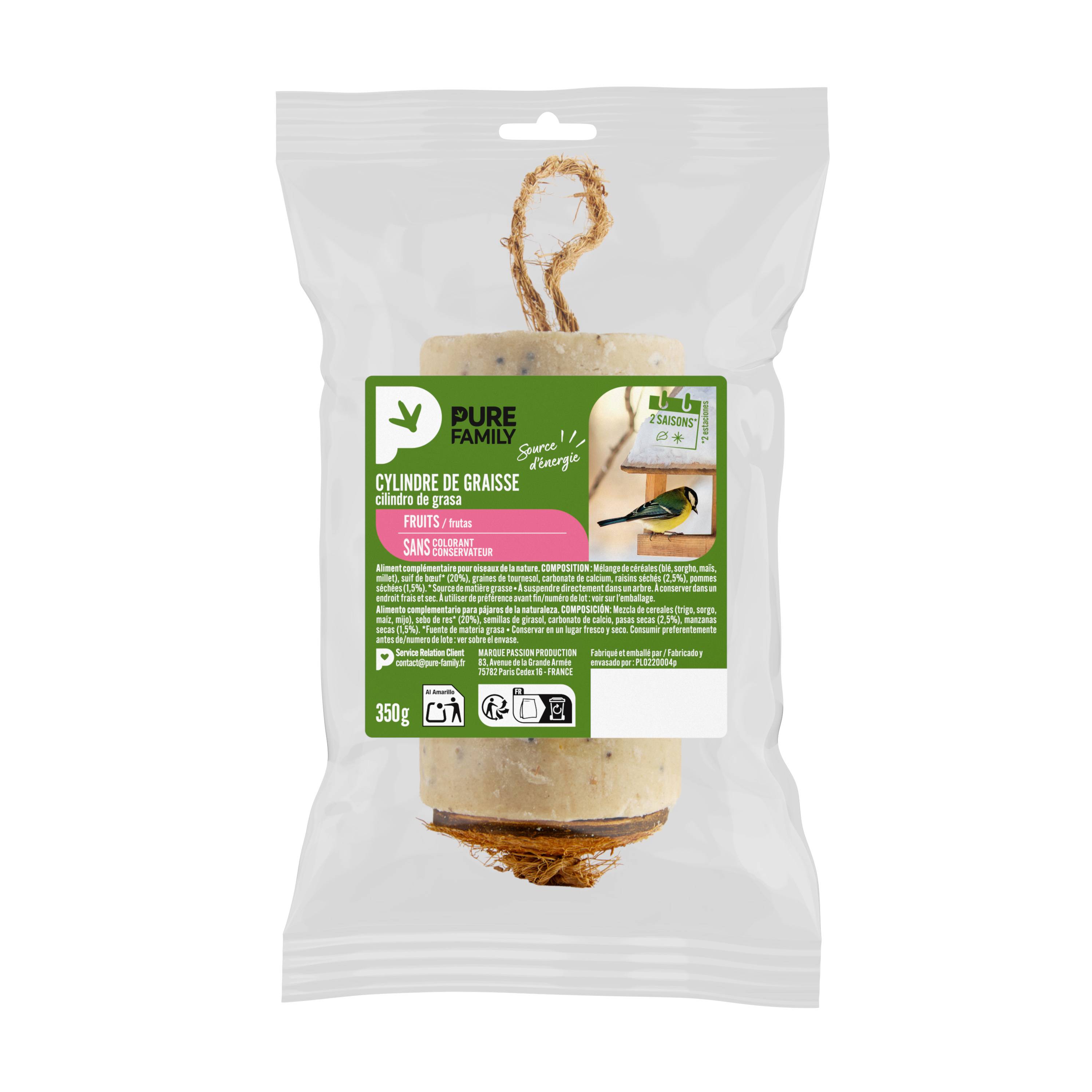 Pure Family - Cylindre de graisse Fruits 350 g - PURE FAMILY - Image 1