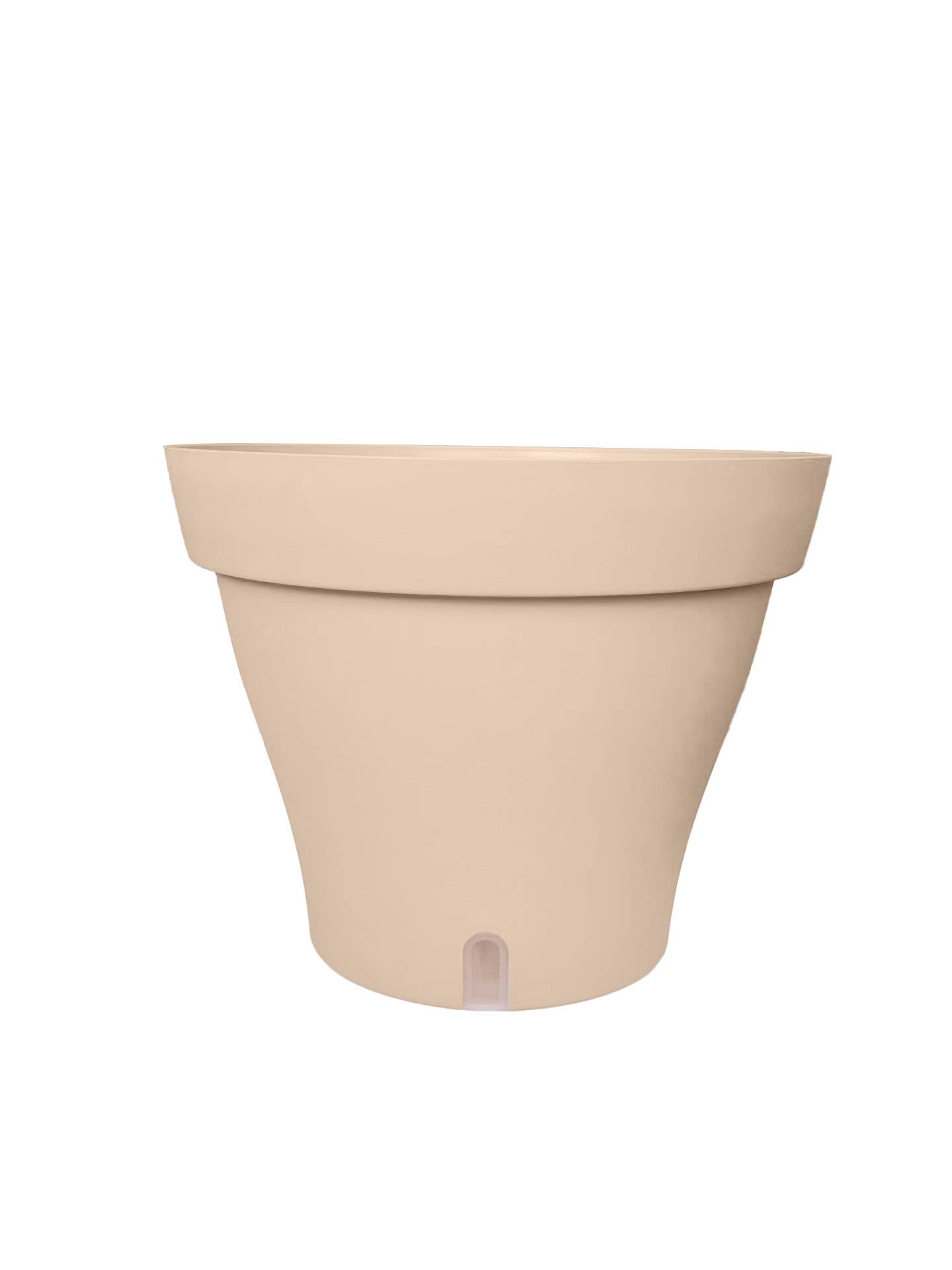 Ecloz - Pot de fleur d'intérieur à réserve d'eau plastique rond dia. 25cm vert Calypso ECLOZ