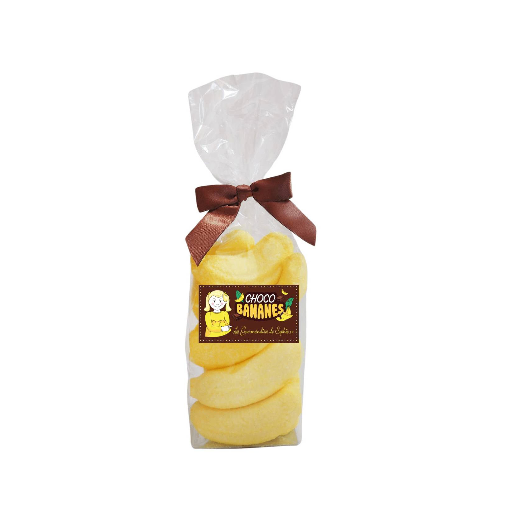 Les Gourmandises de Sophie - Sachet choco bananes 125g - Les Gourmandises de Sophie