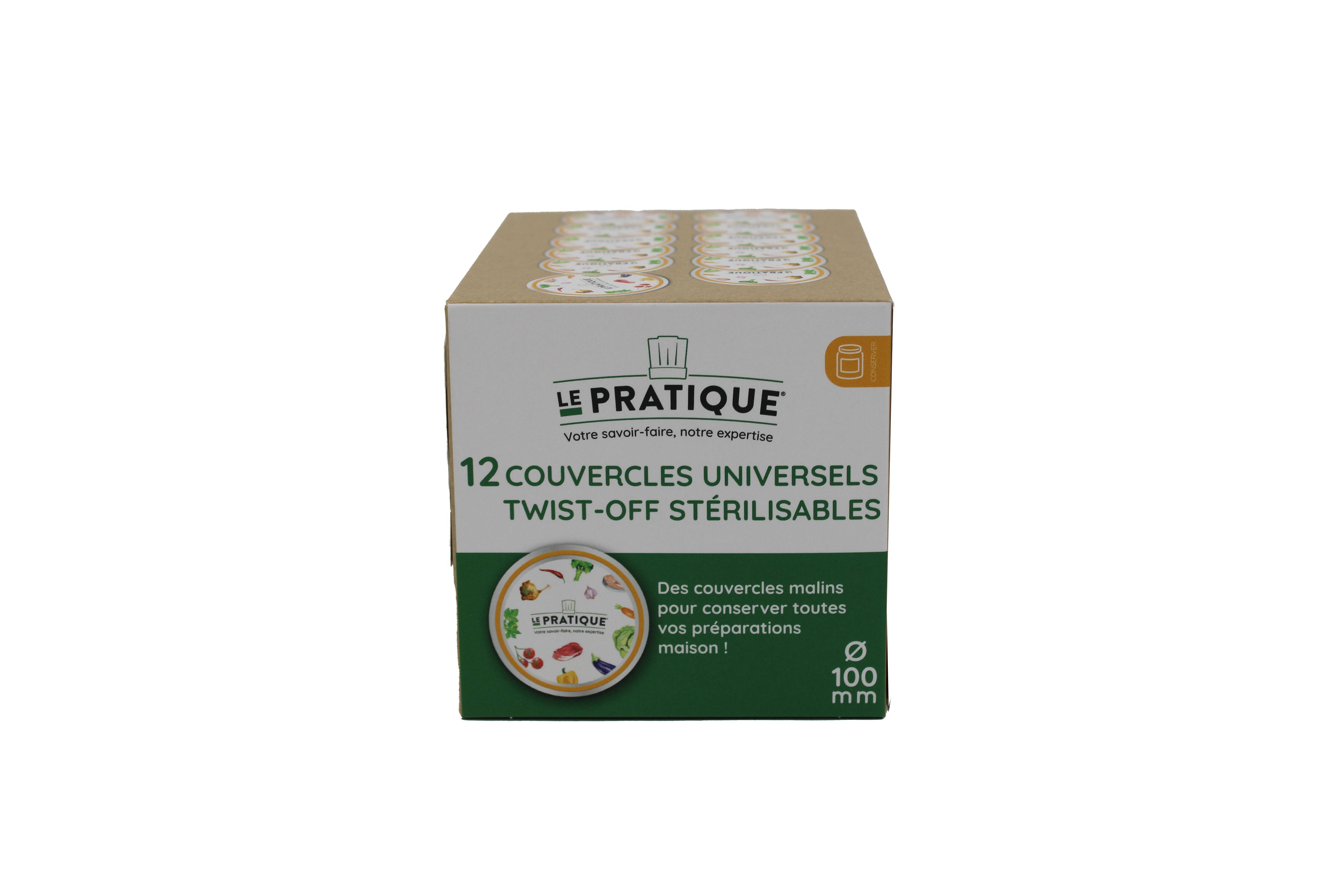 LE PRATIQUE - Couvercles stérilisables ø 100 mm x 12