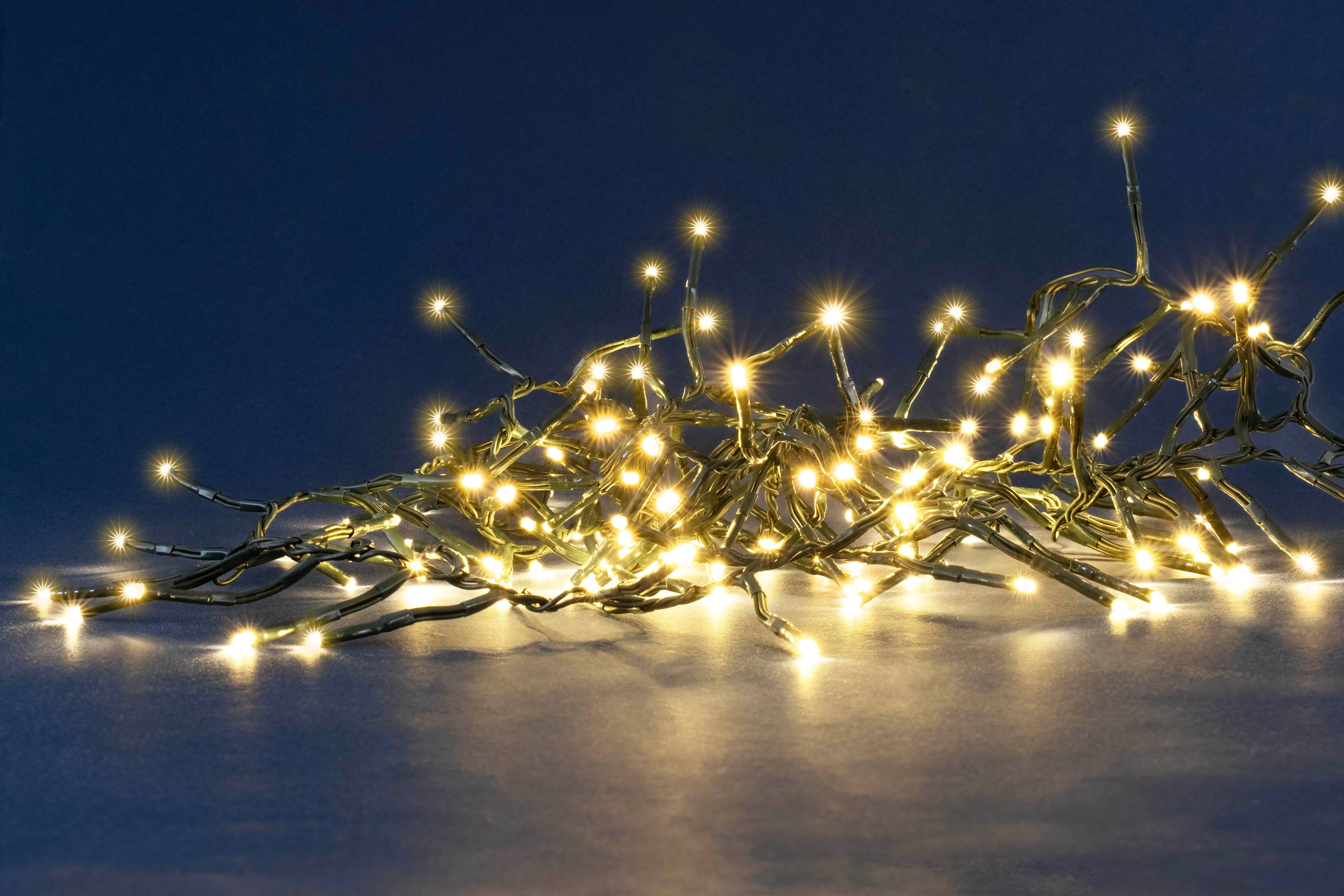Blachere Illumination - Guirlande LED grappe - 8 m - Blanc chaud - BLACHERE ILLUMINATION