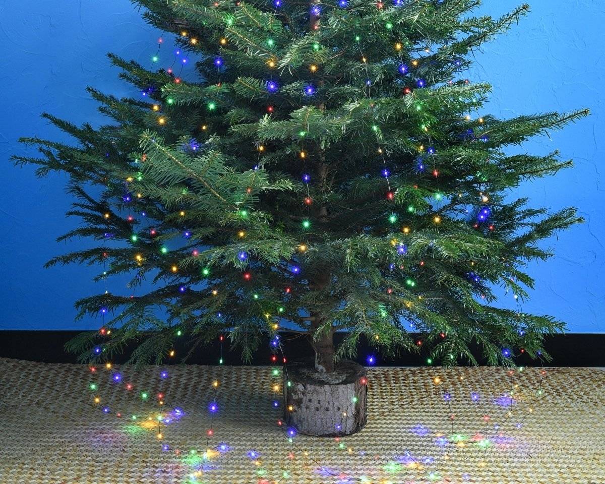 Blachere Illumination - Rideau de sapin micro LED - H.1,8 m - Multicolore - BLACHERE ILLUMINATION