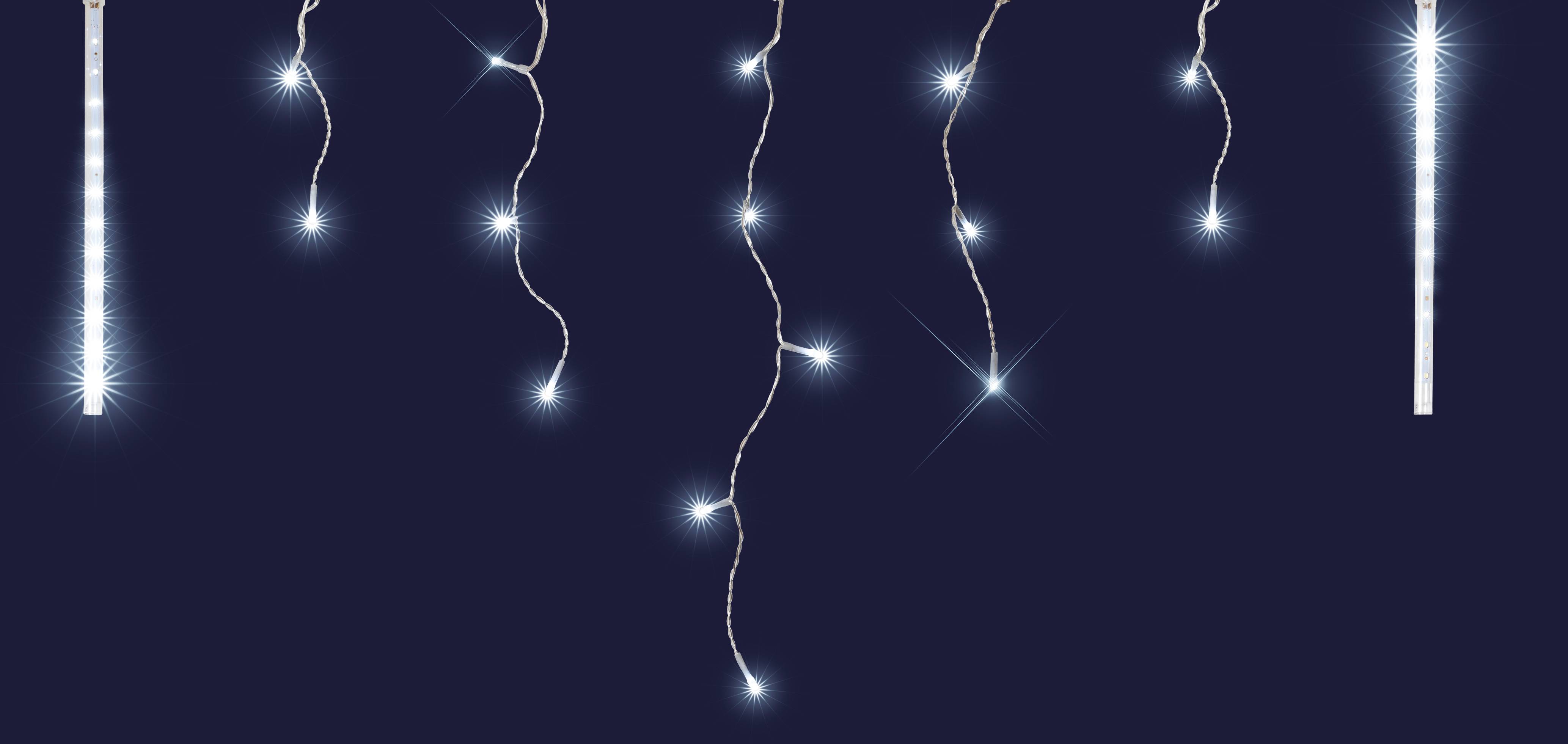 Blachere Illumination - Guirlande stalactite gouttes de glace - 3m - Blanc pur - BLACHERE ILLUMINATION