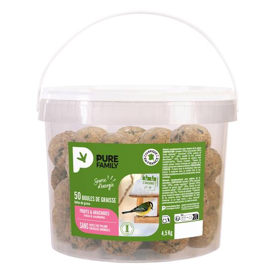 Pure Family - Boules de graisse Bigoût 90 g x 50 - PURE FAMILY