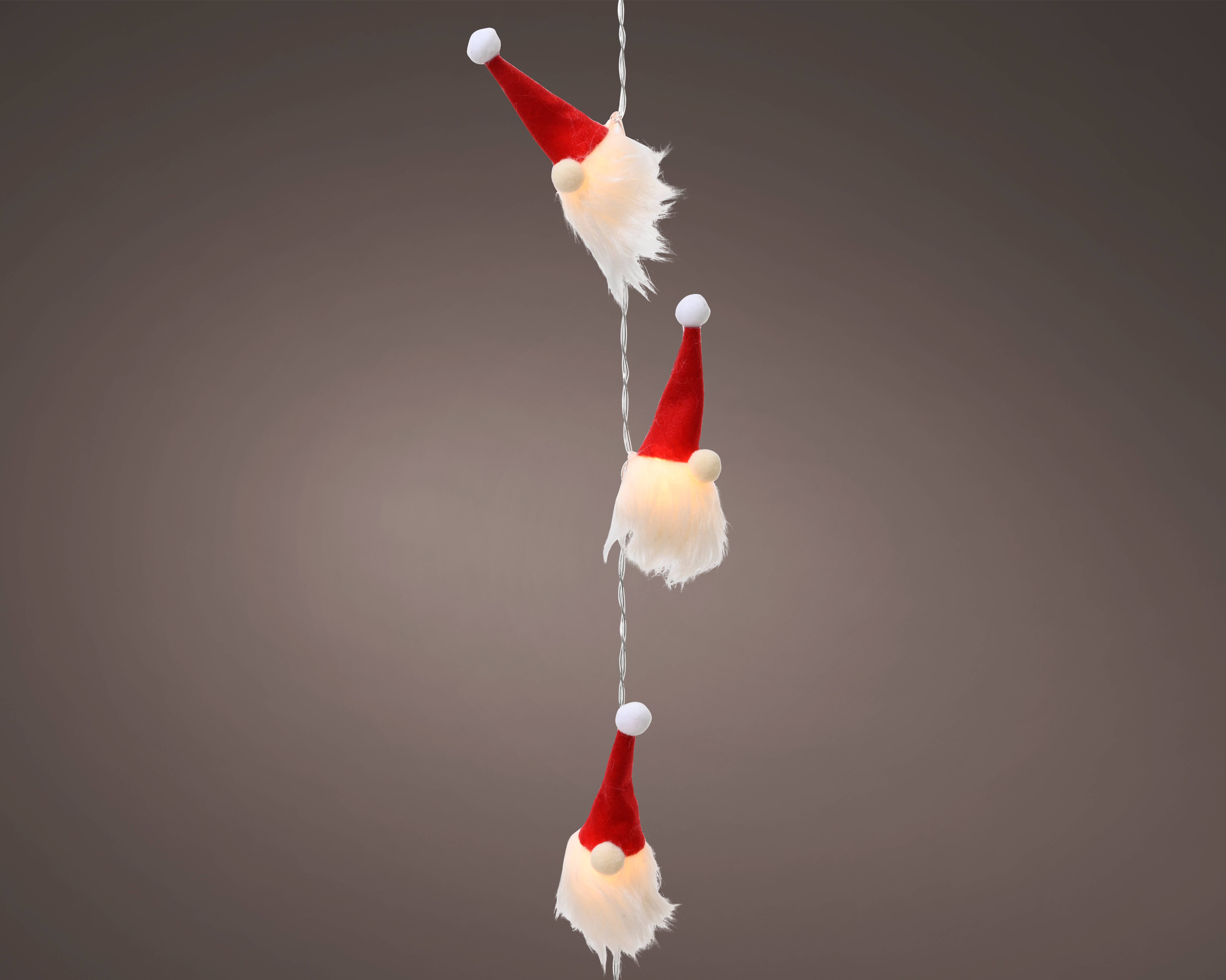 Guirnalda LED decoración interior roja L.135 cm - 10L