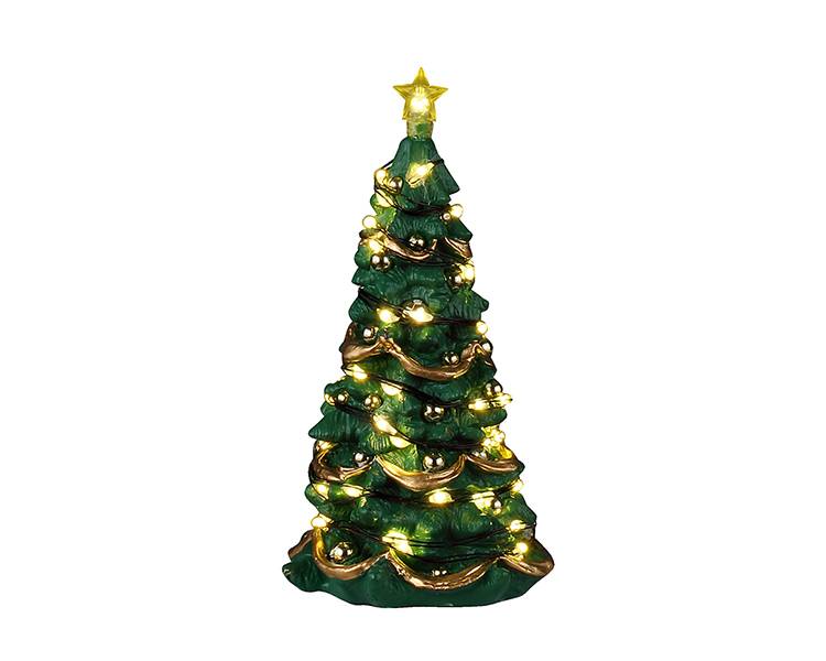 Lemax - Sapin de Noël joyeux - Blanc chaud - LEMAX