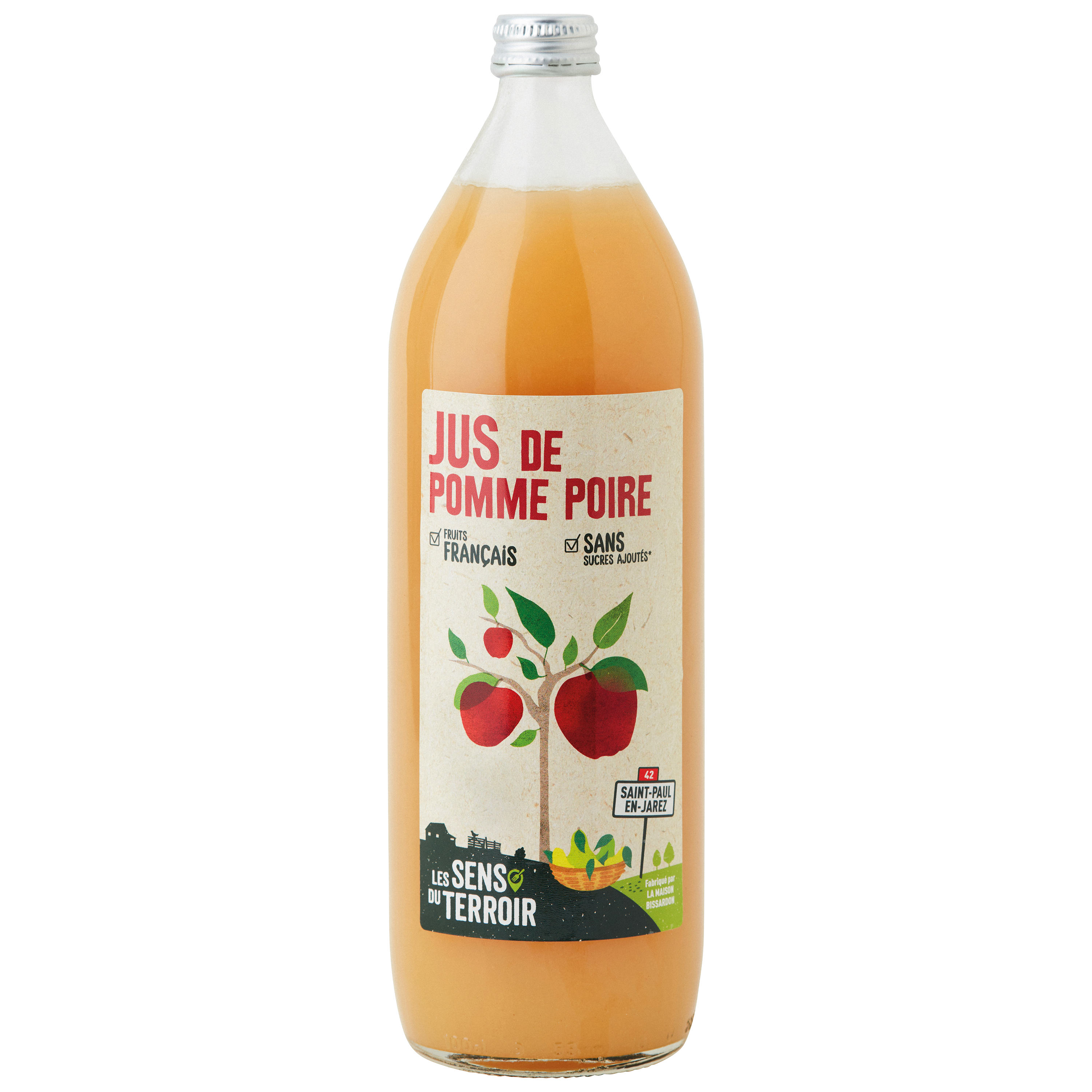 Les Sens du Terroir - Jus de pomme-poire 1 L - Les Sens du Terroir